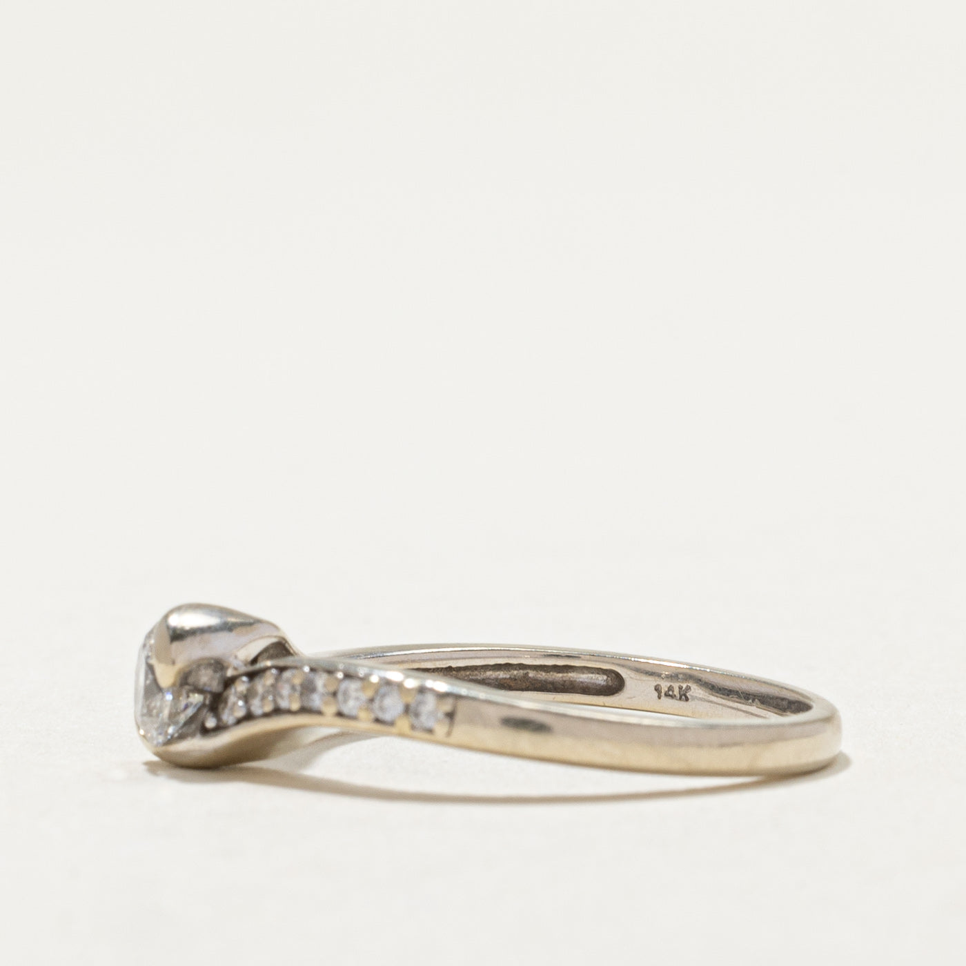 Diamond Bypass Ring | 0.27ct, 0.13ctw | SZ 7 |