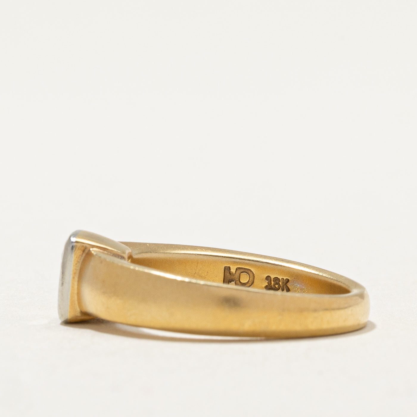 Bezel Set Princess Cut Diamond Ring| 0.35ct | SZ 5.25 |