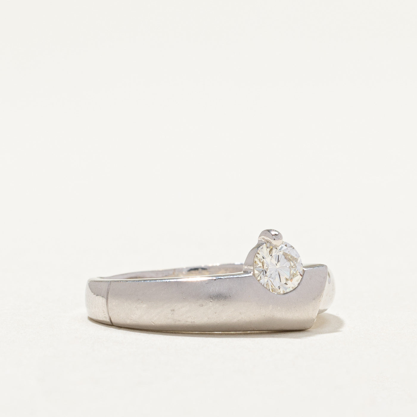 18k White Gold Solitaire Diamond Ring | 0.27ct | SZ 6.25 |