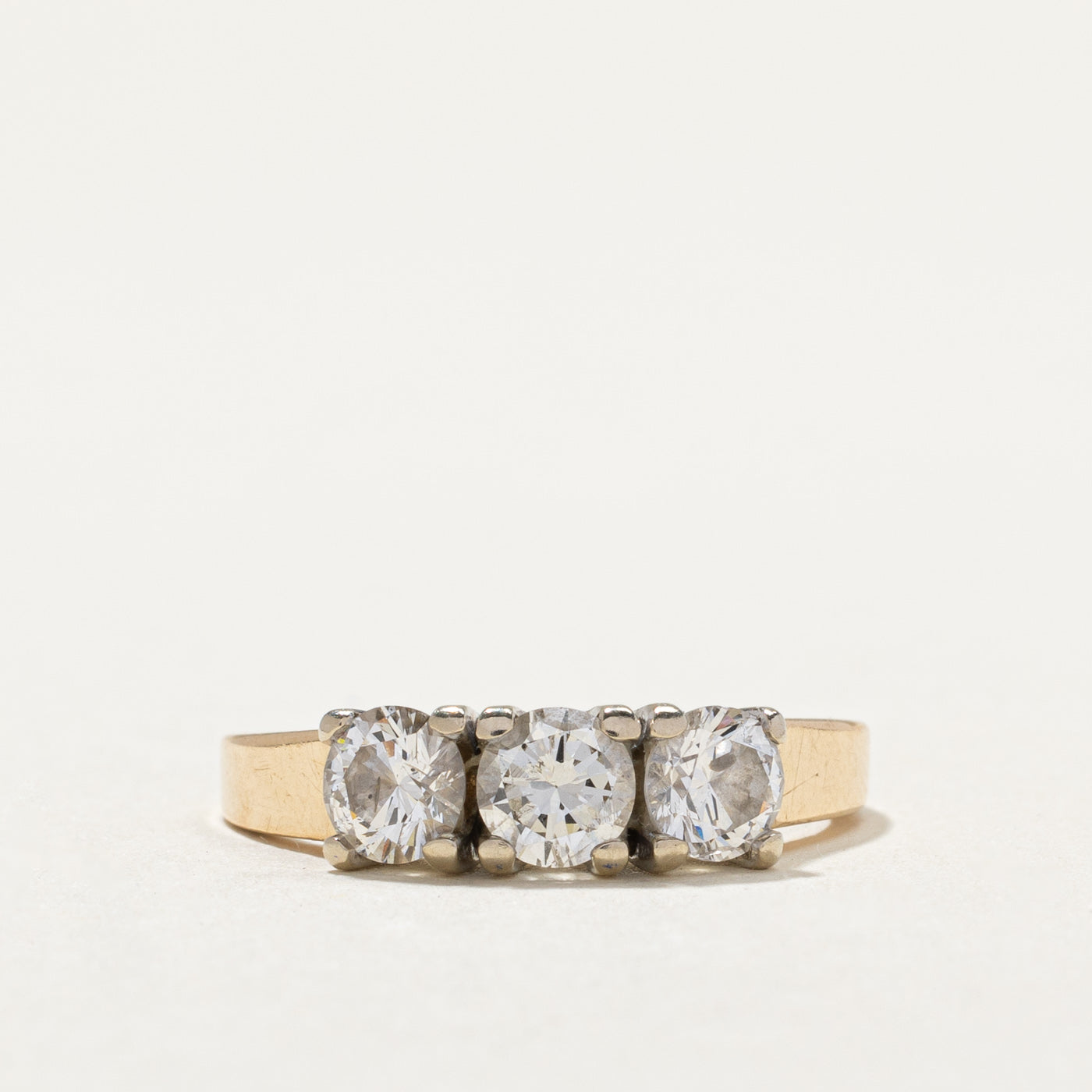 Three Stone Diamond Ring | 0.40ct, 0.76ctw | SZ 7.25 |