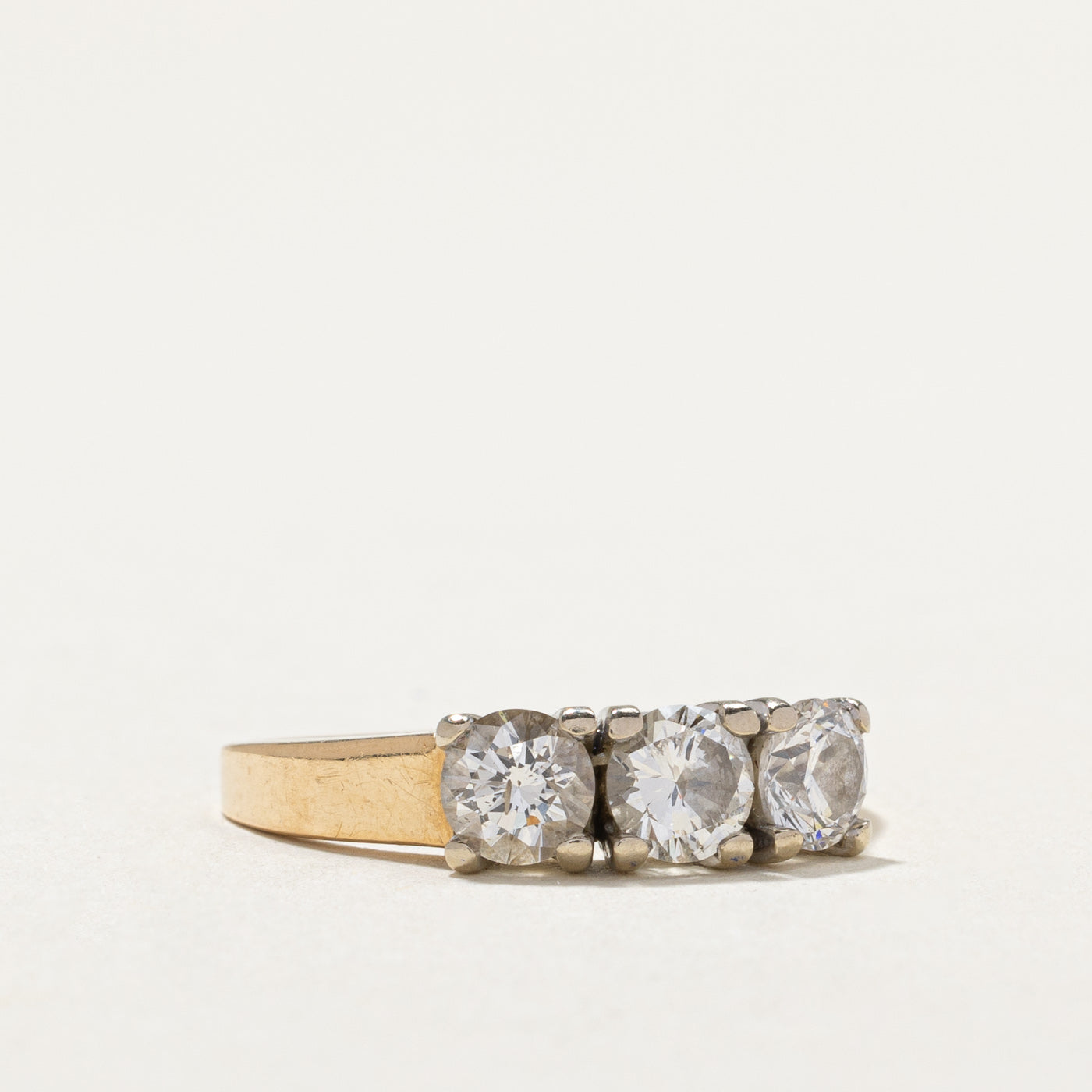 Three Stone Diamond Ring | 0.40ct, 0.76ctw | SZ 7.25 |