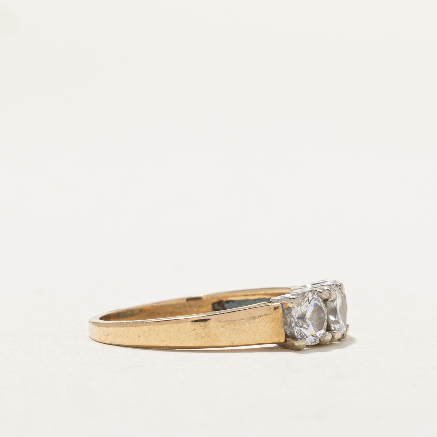 Three Stone Diamond Ring | 0.40ct, 0.76ctw | SZ 7.25 |