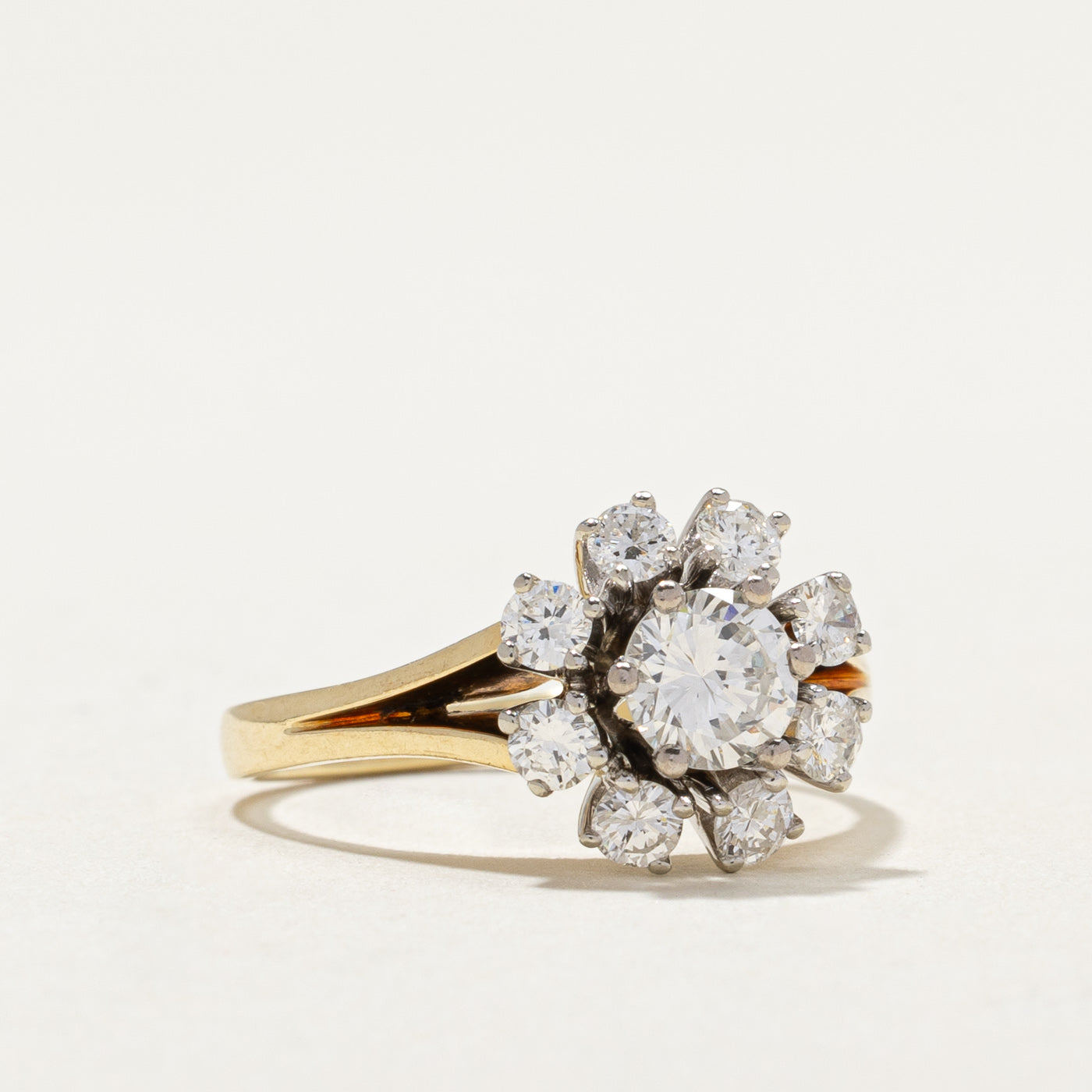 Diamond Petal Ring | 0.48ct, 0.40ctw | SZ 6.5 |