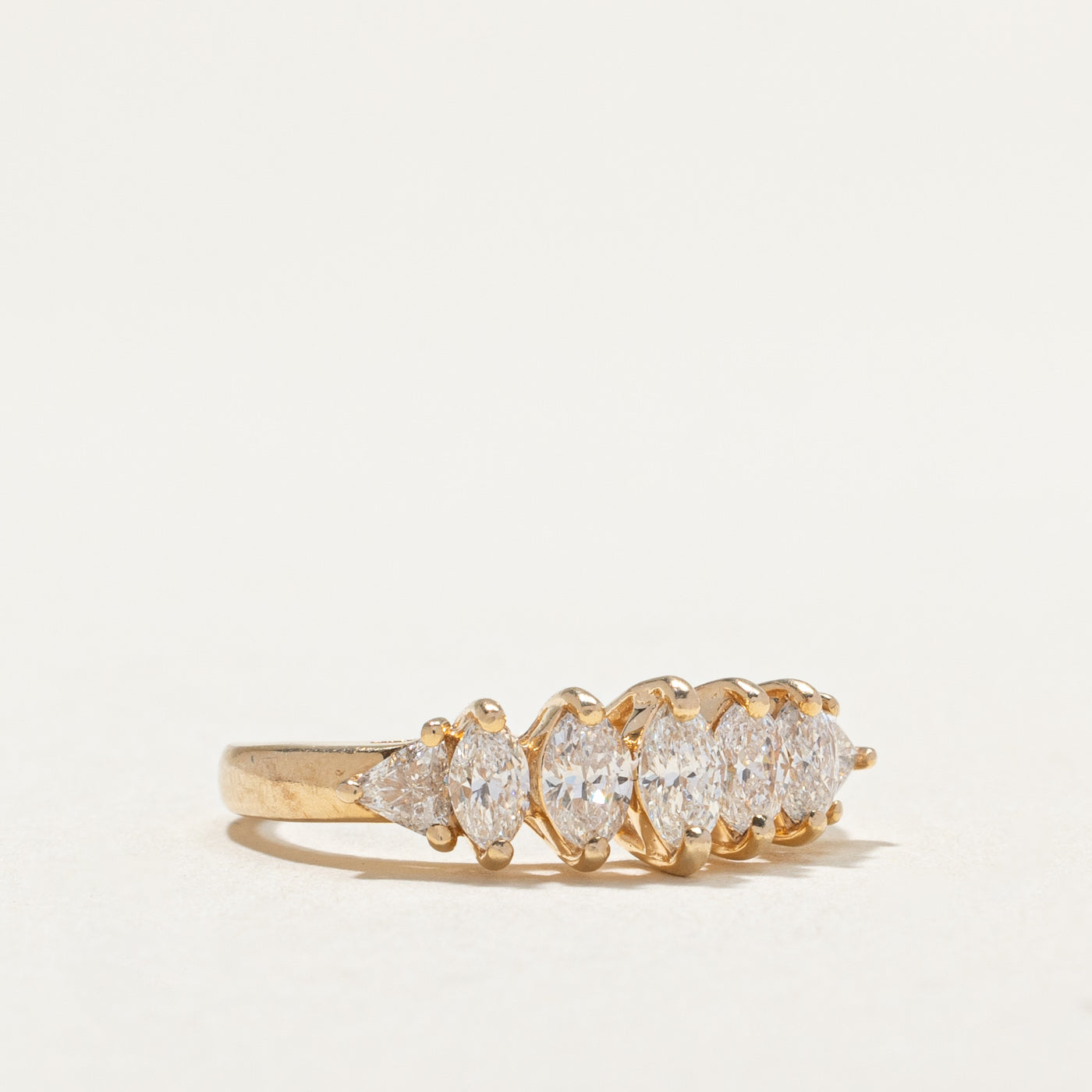 Marquise & Trilliant Cut Diamond Ring | 0.54ctw, 0.28ctw | SZ 5 |