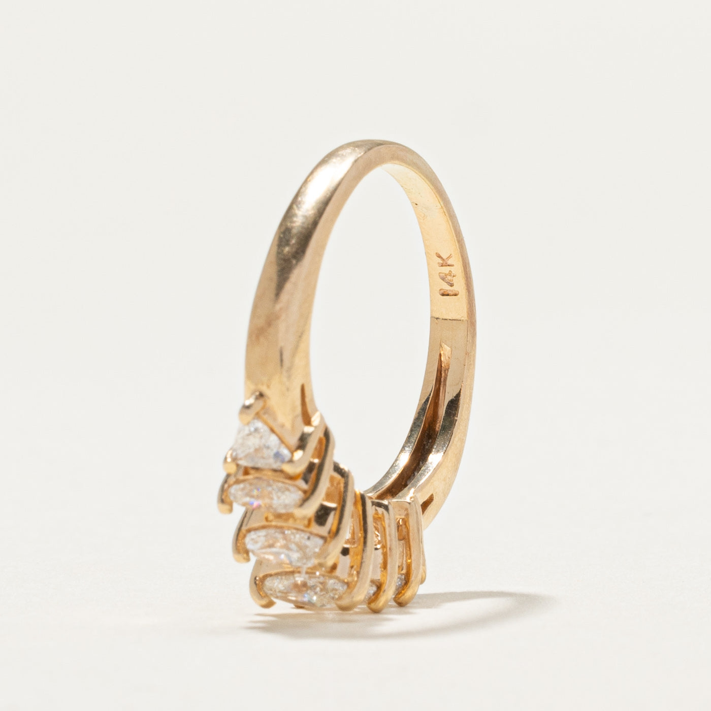Marquise & Trilliant Cut Diamond Ring | 0.54ctw, 0.28ctw | SZ 5 |
