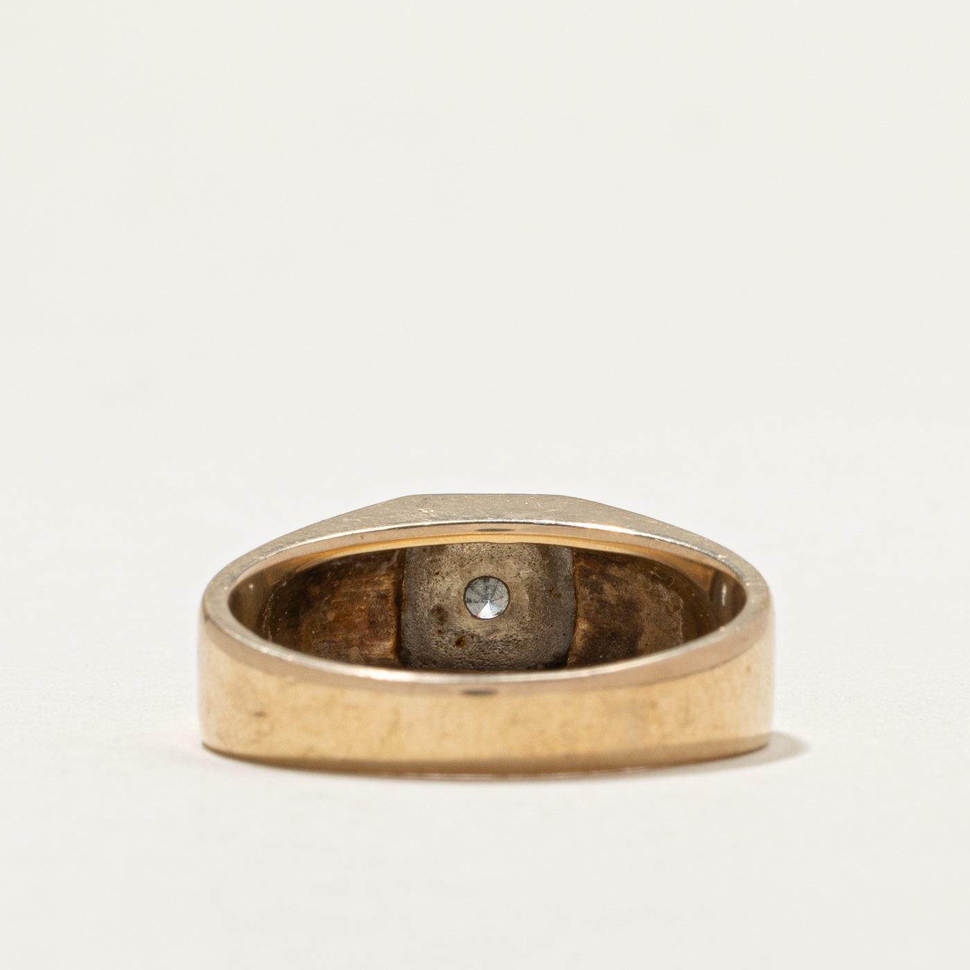 Single Stone Two Toned Diamond Ring | 0.20ct | SZ 10 |