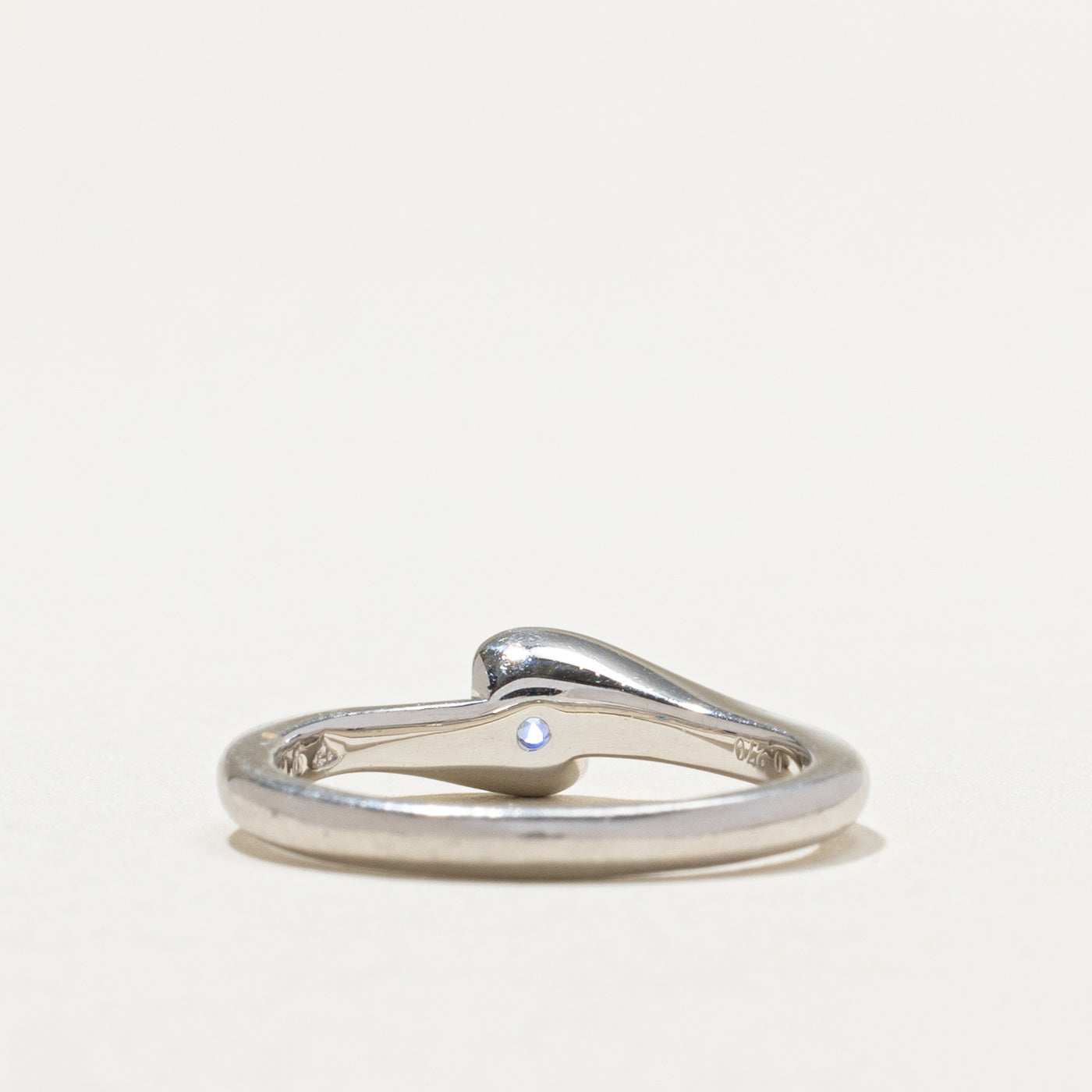 Platinum Diamond Bypass Ring | 0.27ct | SZ 5.25 |