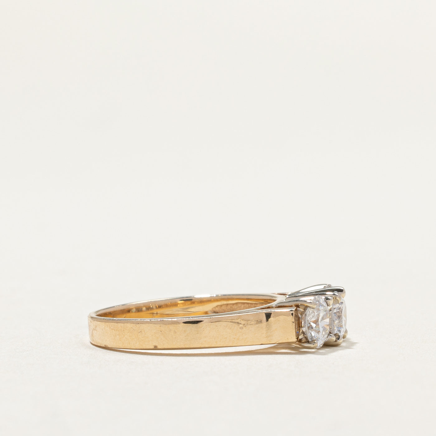 Three Stone Diamond Ring | 0.37ct, 0.72ctw | SZ 6 |
