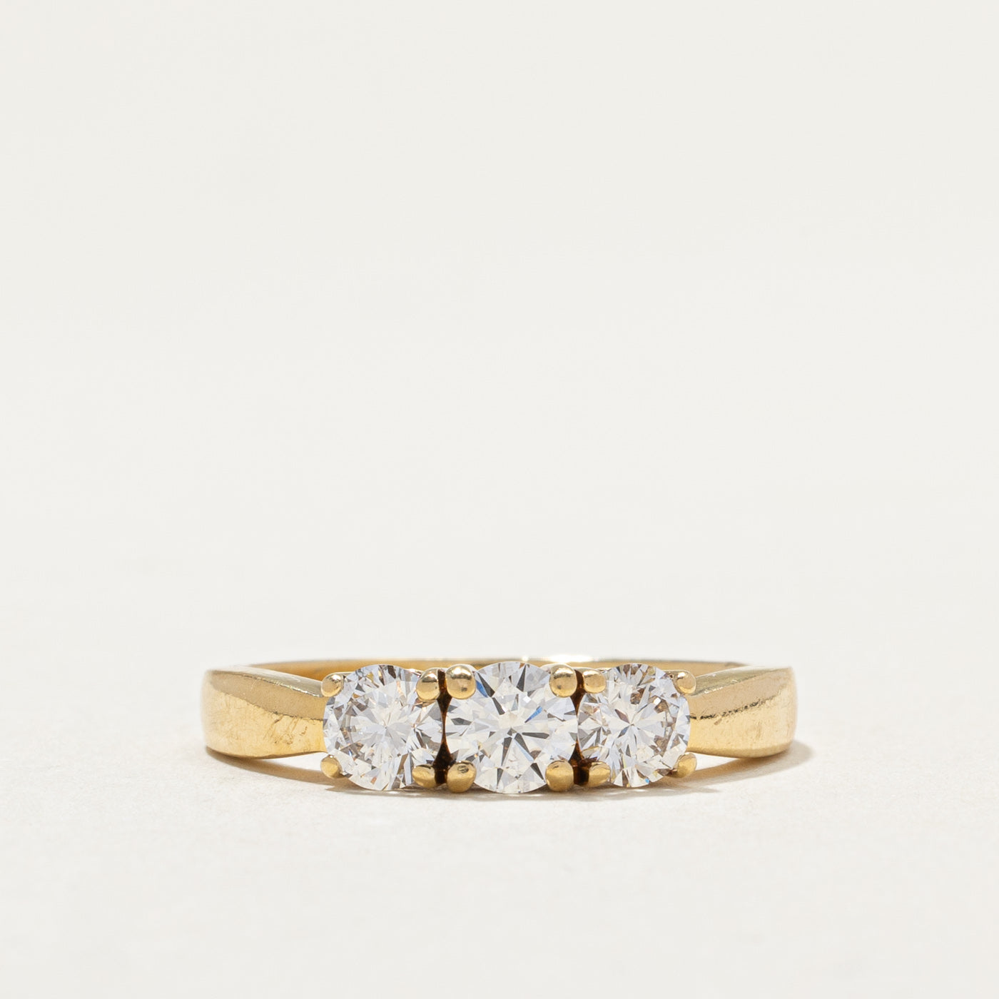 Three Stone Diamond Ring | 0.34ct, 0.60ctw | SZ 7.5 |