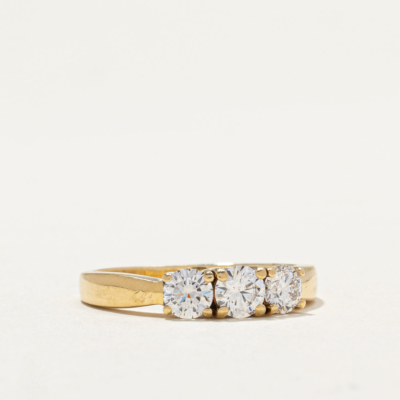 Three Stone Diamond Ring | 0.34ct, 0.60ctw | SZ 7.5 |