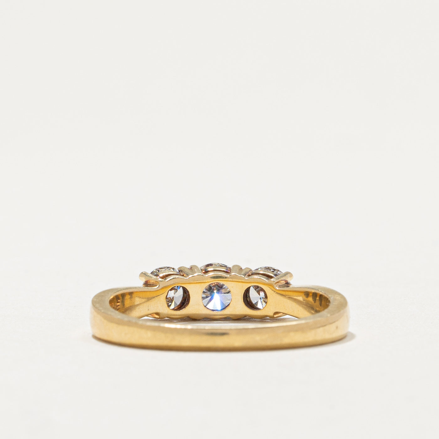 Three Stone Diamond Ring | 0.34ct, 0.60ctw | SZ 7.5 |