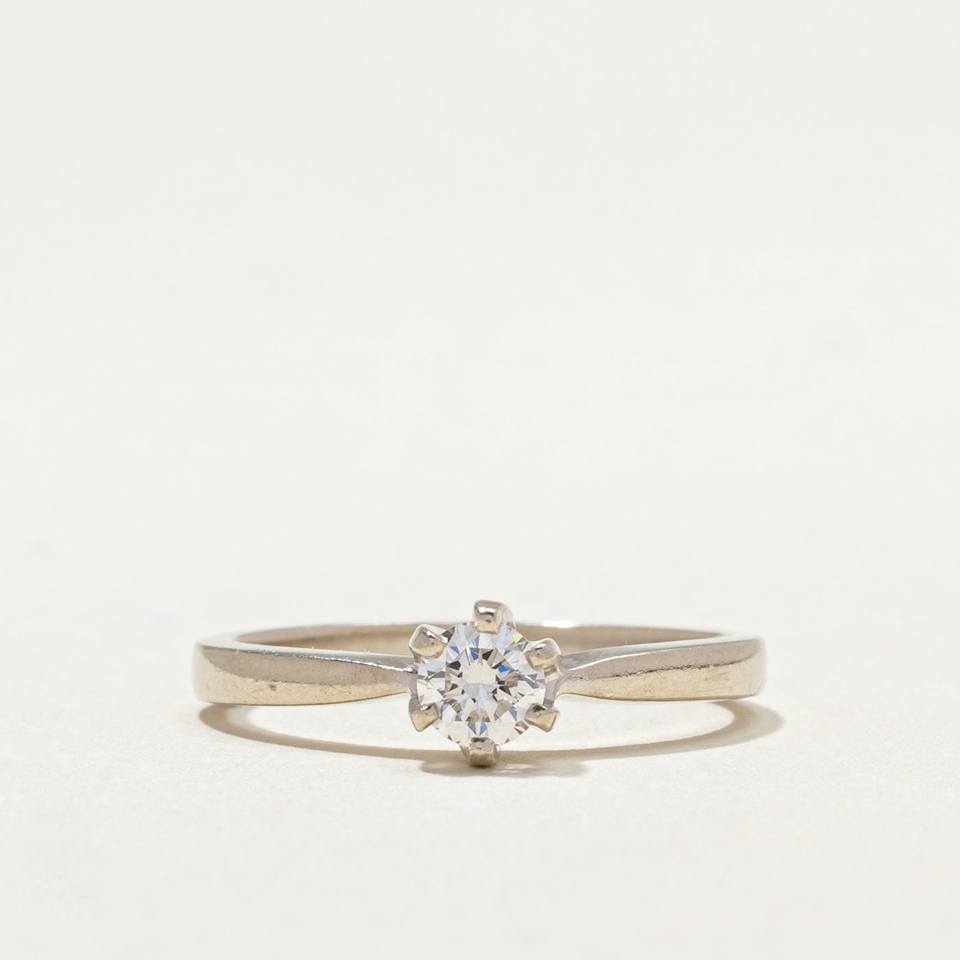 14k White Gold Diamond Ring | 0.31ct | SZ 6.75 |