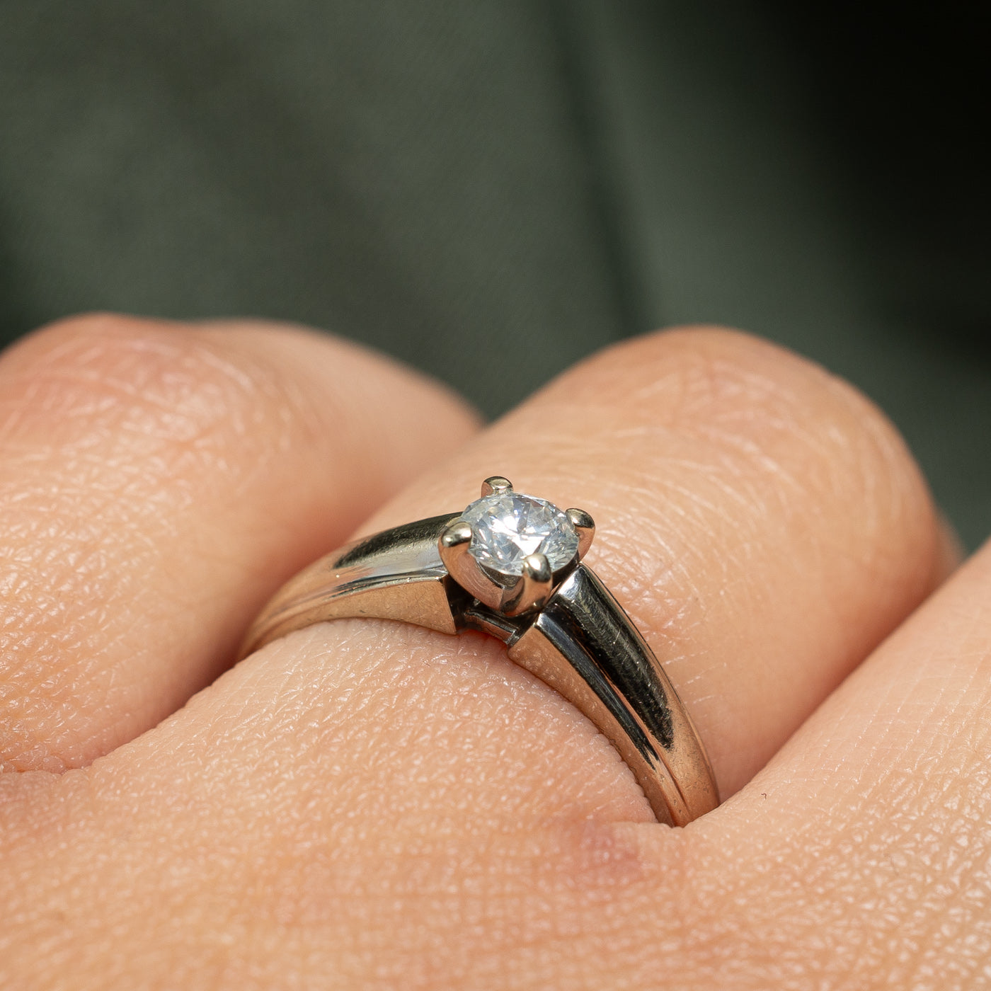 Solitaire Diamond Engagement Ring | 0.33ct | SZ 5.75 |
