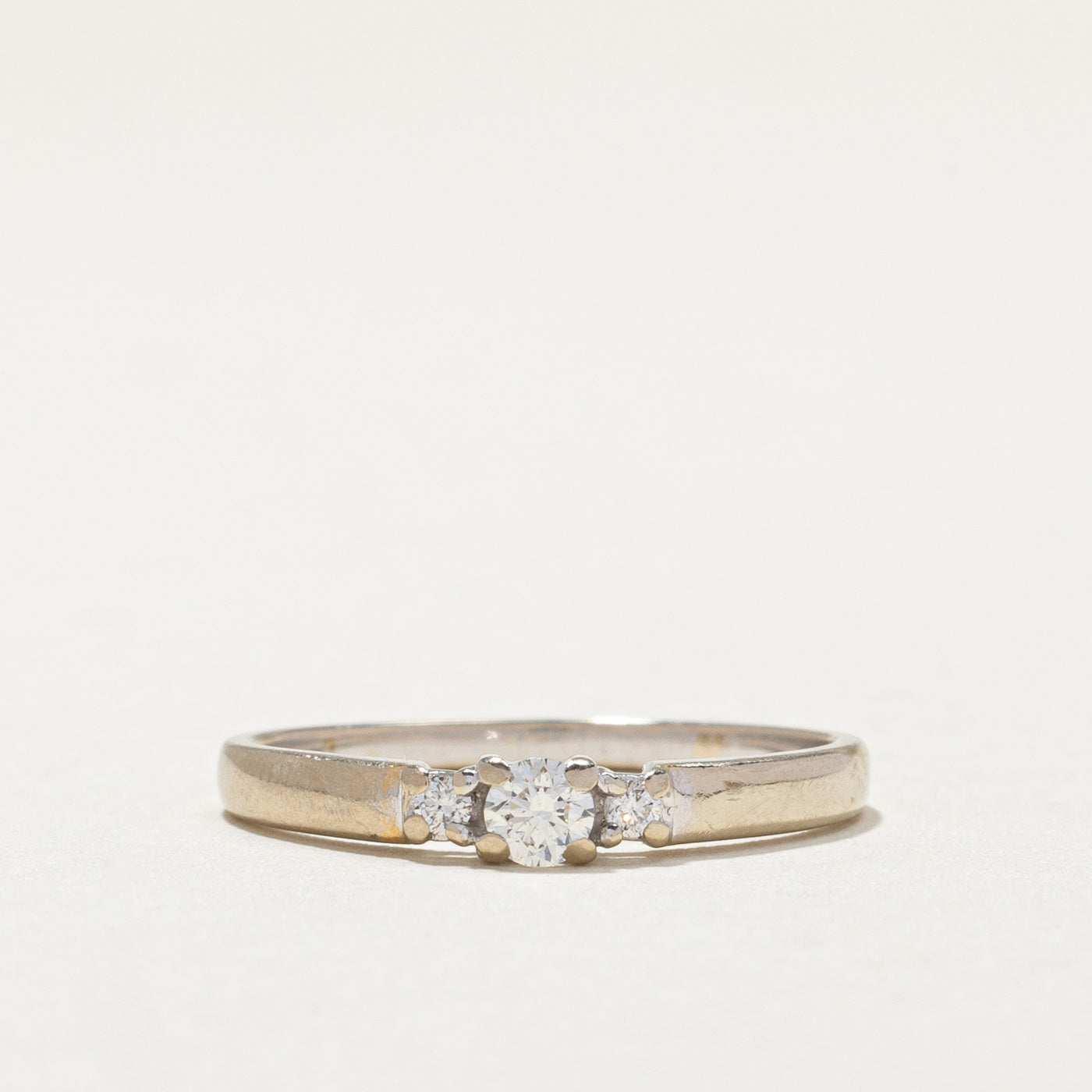 Three Stone Diamond Ring | 0.16ctw | SZ 6.25 |