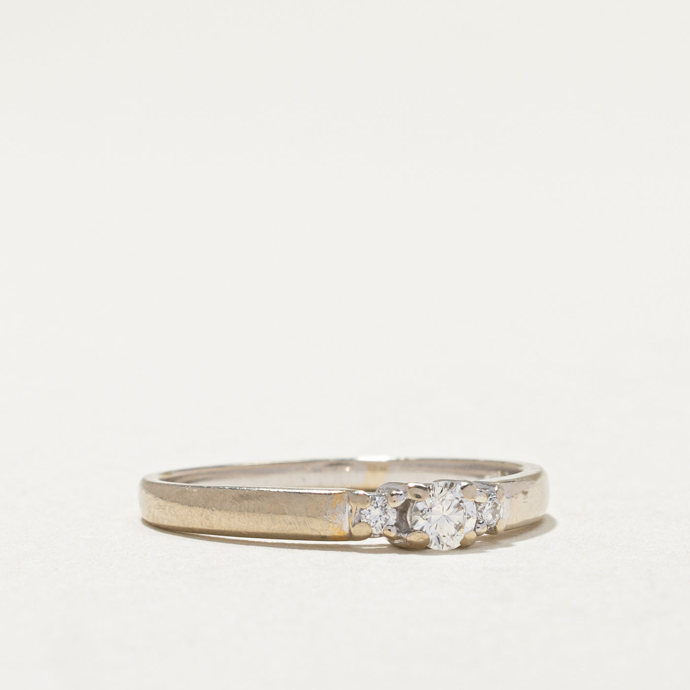Three Stone Diamond Ring | 0.16ctw | SZ 6.25 |