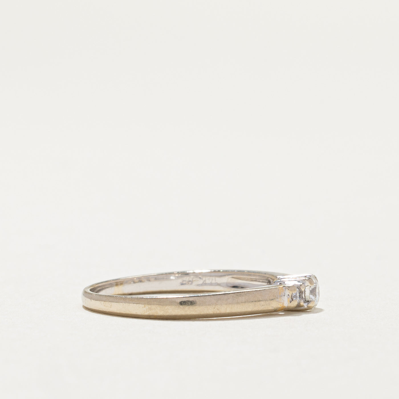 Three Stone Diamond Ring | 0.16ctw | SZ 6.25 |