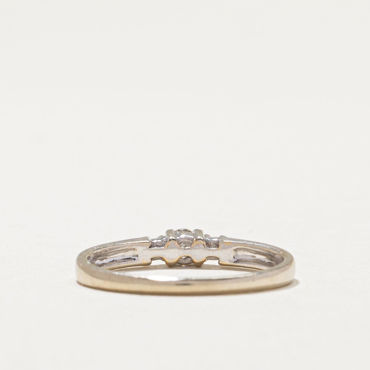 Three Stone Diamond Ring | 0.16ctw | SZ 6.25 |