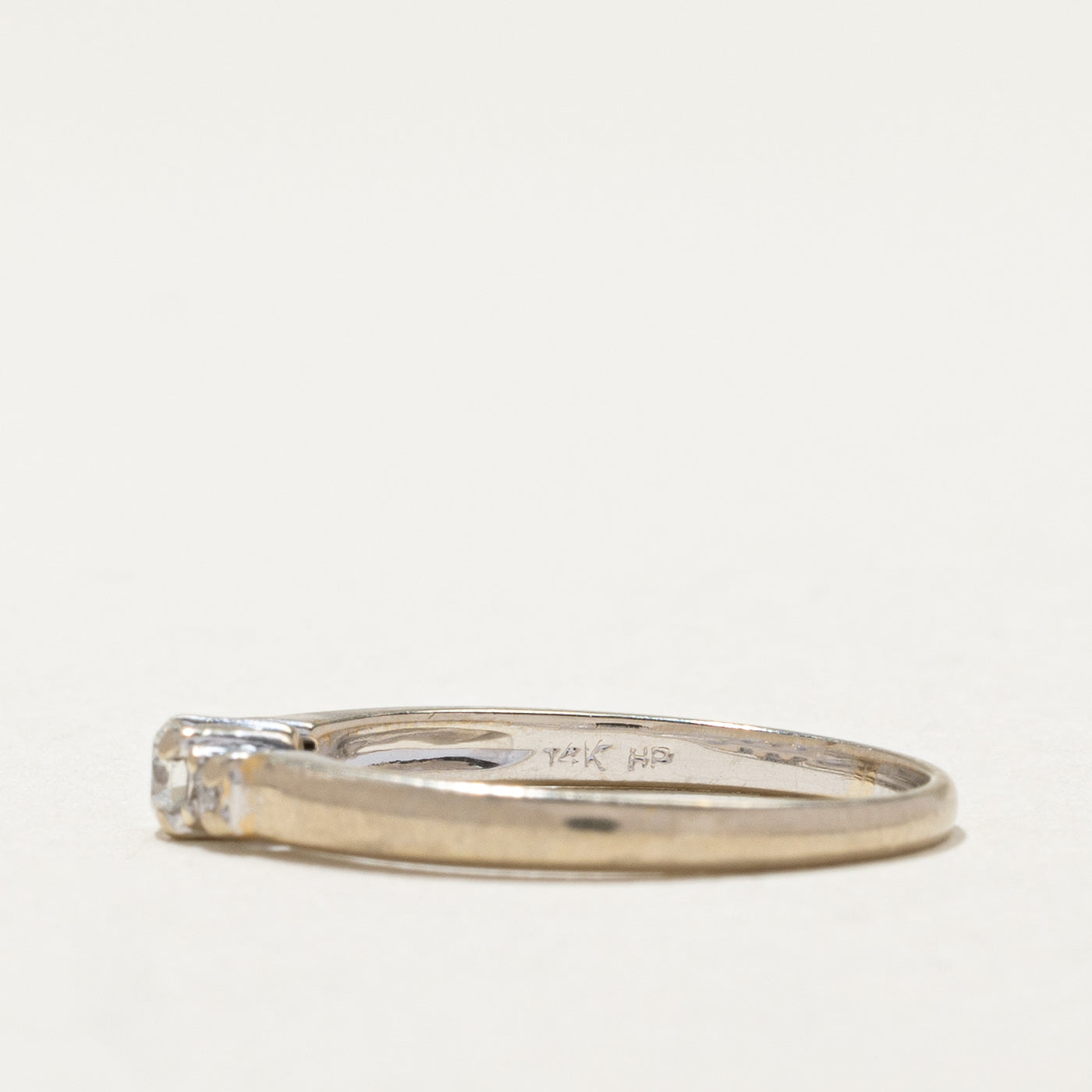 Three Stone Diamond Ring | 0.16ctw | SZ 6.25 |