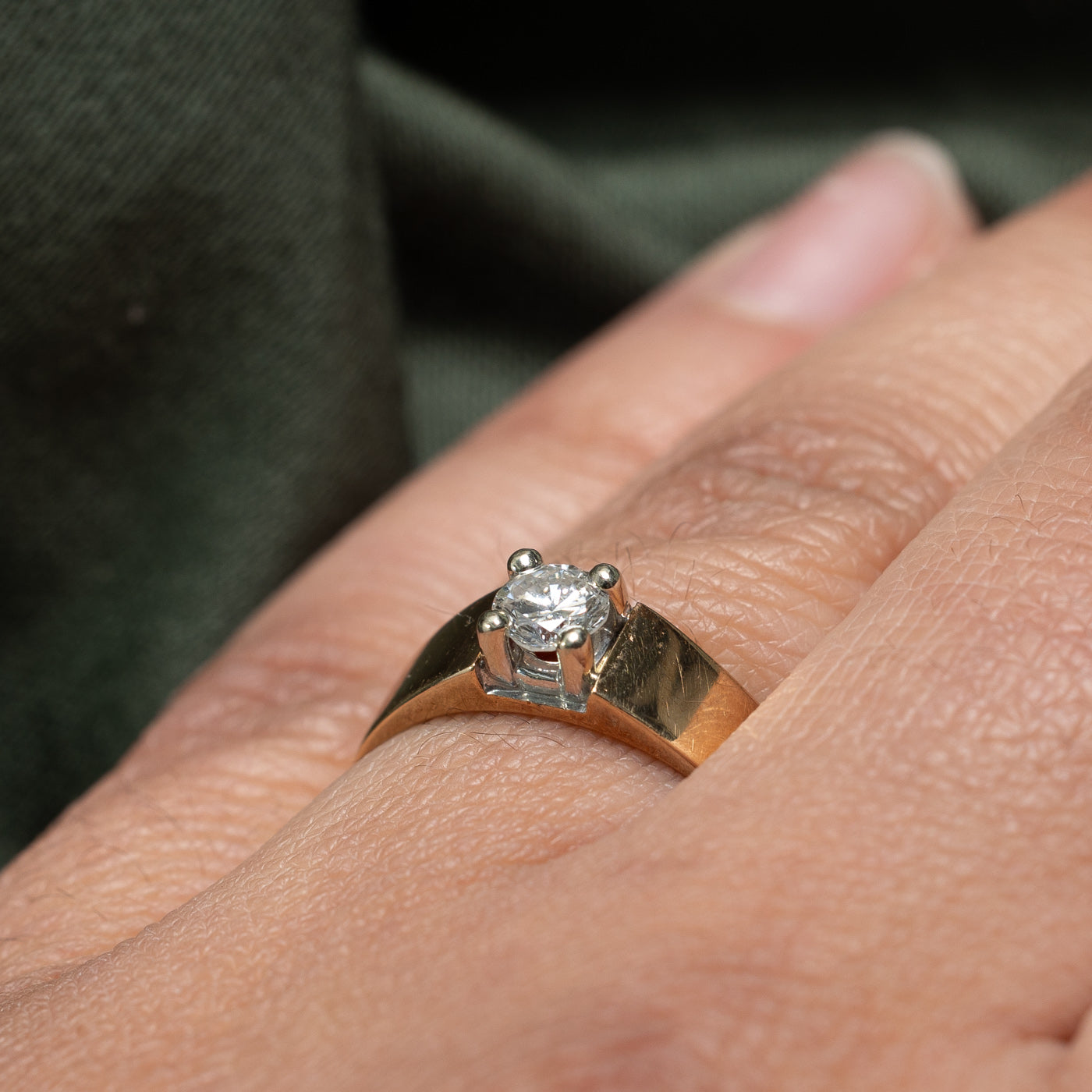 10k Solitaire Diamond Ring | 0.33ct | SZ 7.25 |