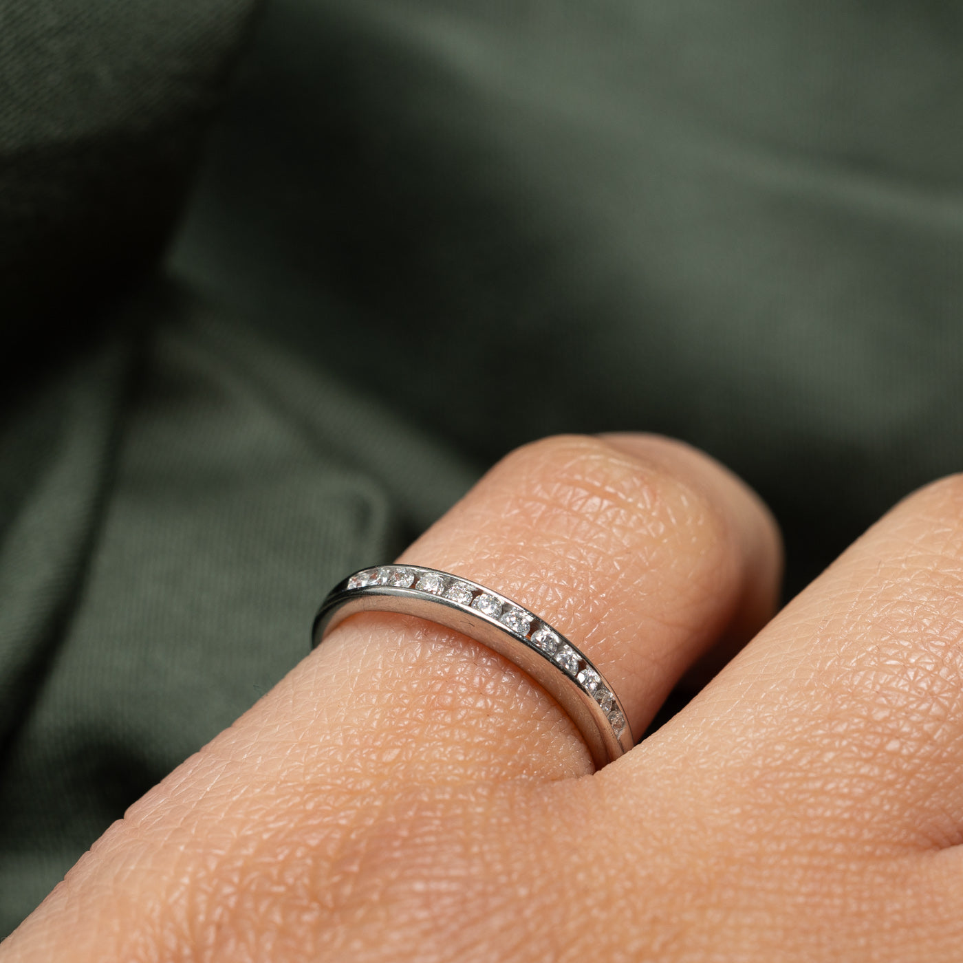 Channel Set Semi Eternity Diamond Ring | 0.18ctw | SZ 5.5 |