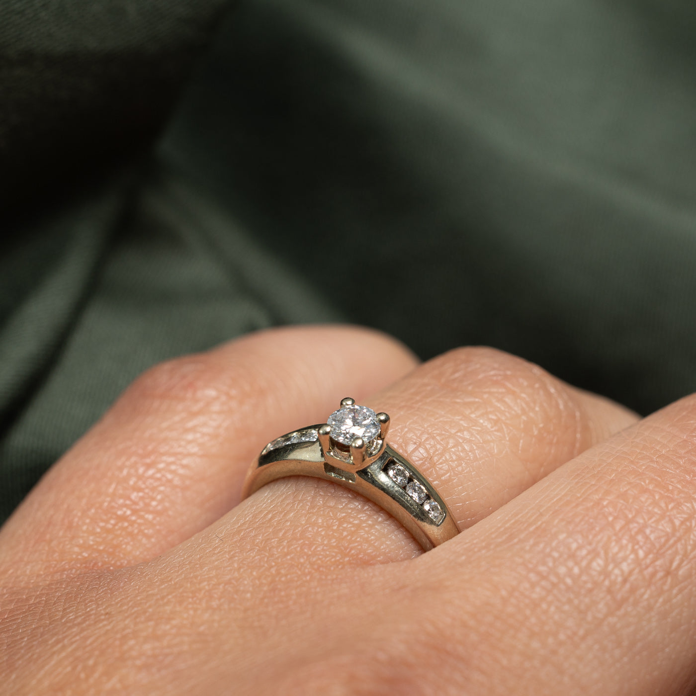 Diamond Engagement Ring | 0.25ct, 0.12ctw | SZ 7.25 |