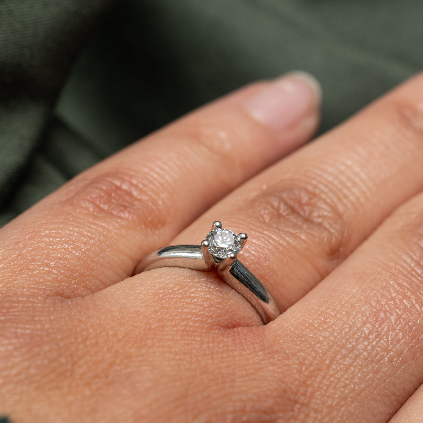 Solitaire Diamond Ring | 0.32ct | SZ 6.5 |