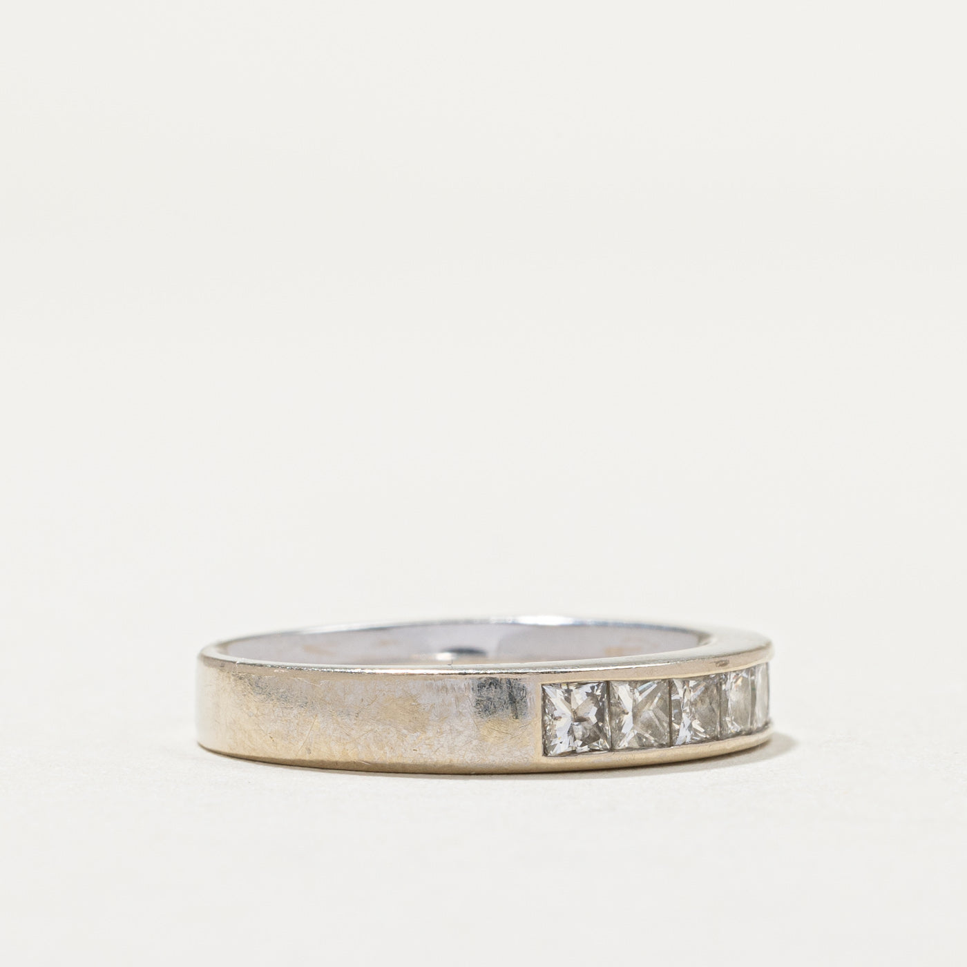Princess Cut Semi Eternity Diamond Ring | 1.10ctw | SZ 6.25 |