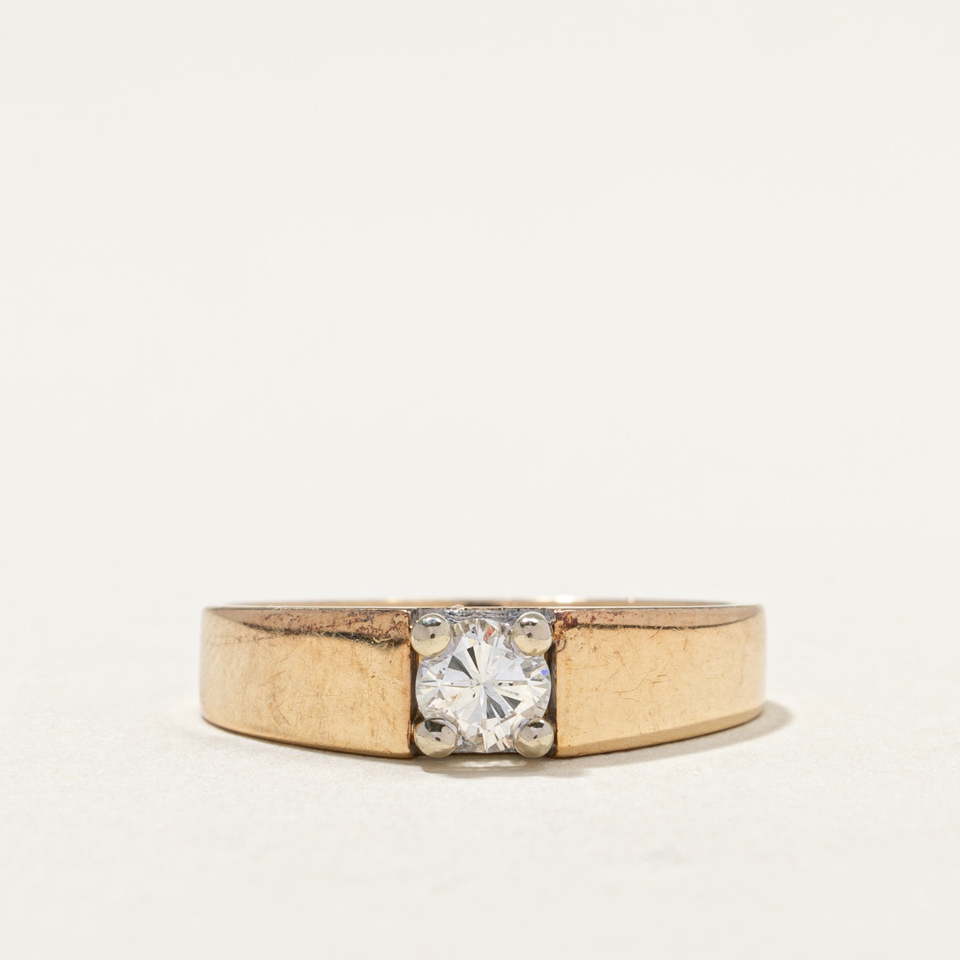 10k Solitaire Diamond Ring | 0.33ct | SZ 7.25 |