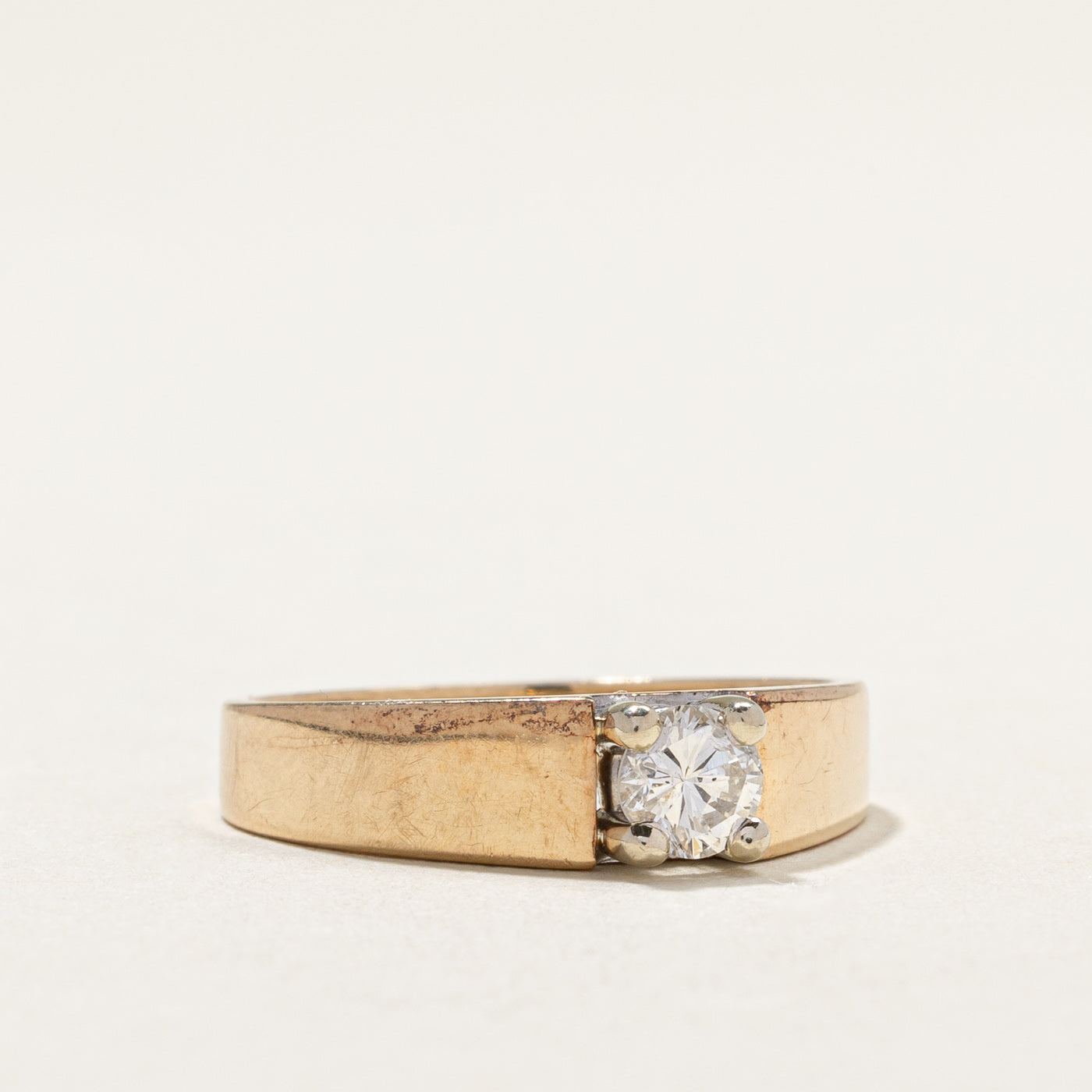 10k Solitaire Diamond Ring | 0.33ct | SZ 7.25 |