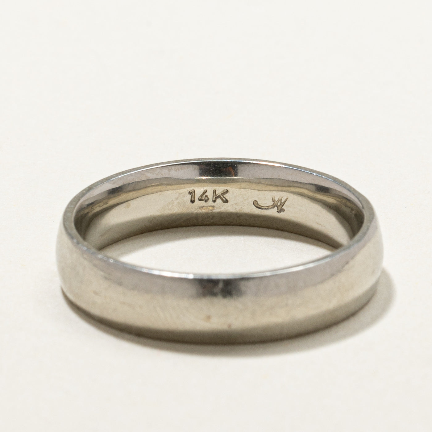 14k White Gold Band | SZ 9 |