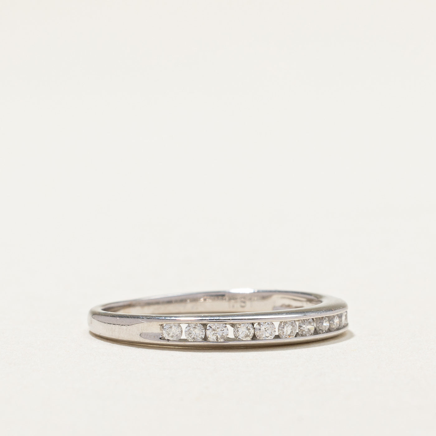 Channel Set Semi Eternity Diamond Ring | 0.18ctw | SZ 5.5 |