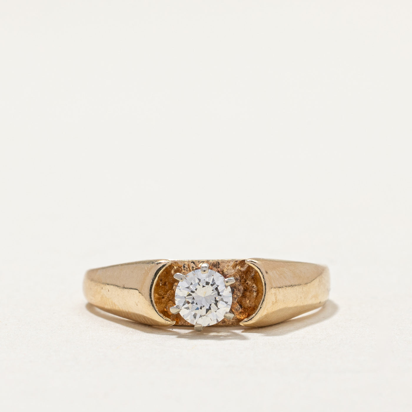 14k Solitaire Diamond Ring | 0.22ct | SZ 5.25 |