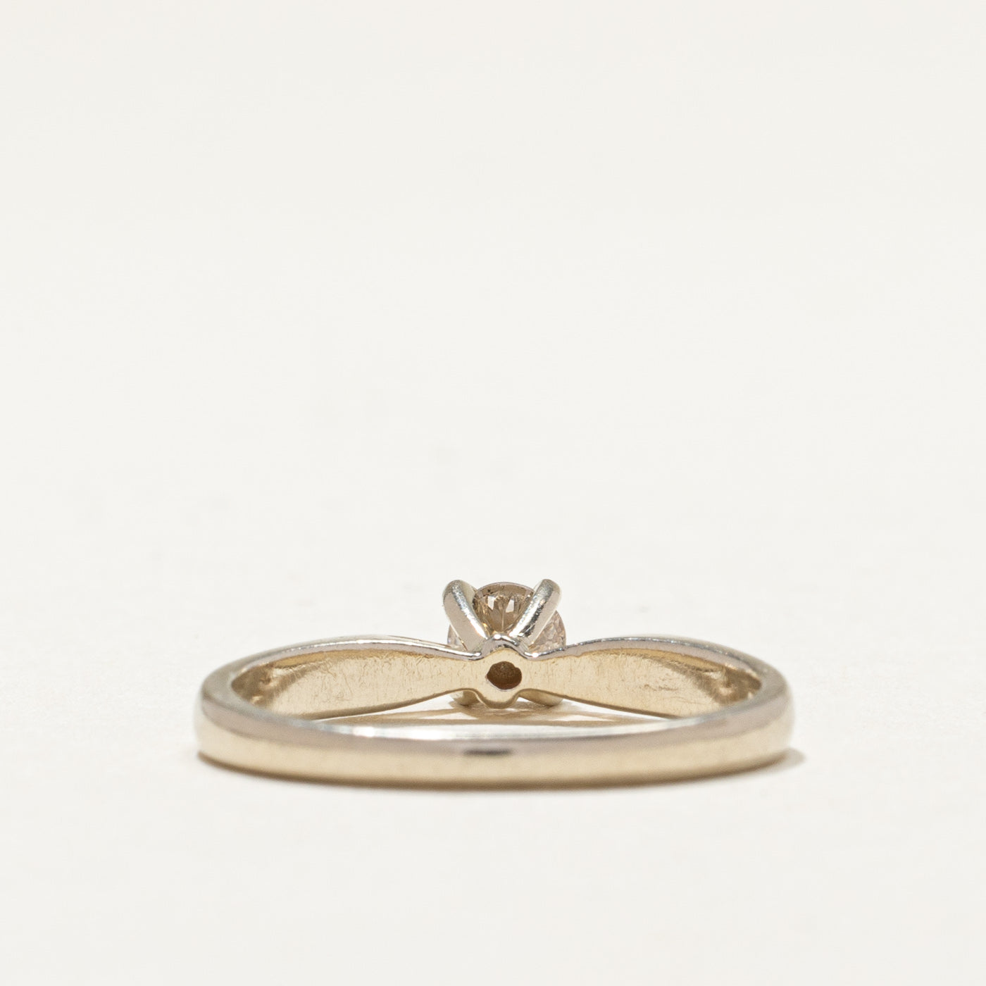 14k Solitaire Diamond Reverse Tapered Ring | 0.21ct | SZ 4.25 |