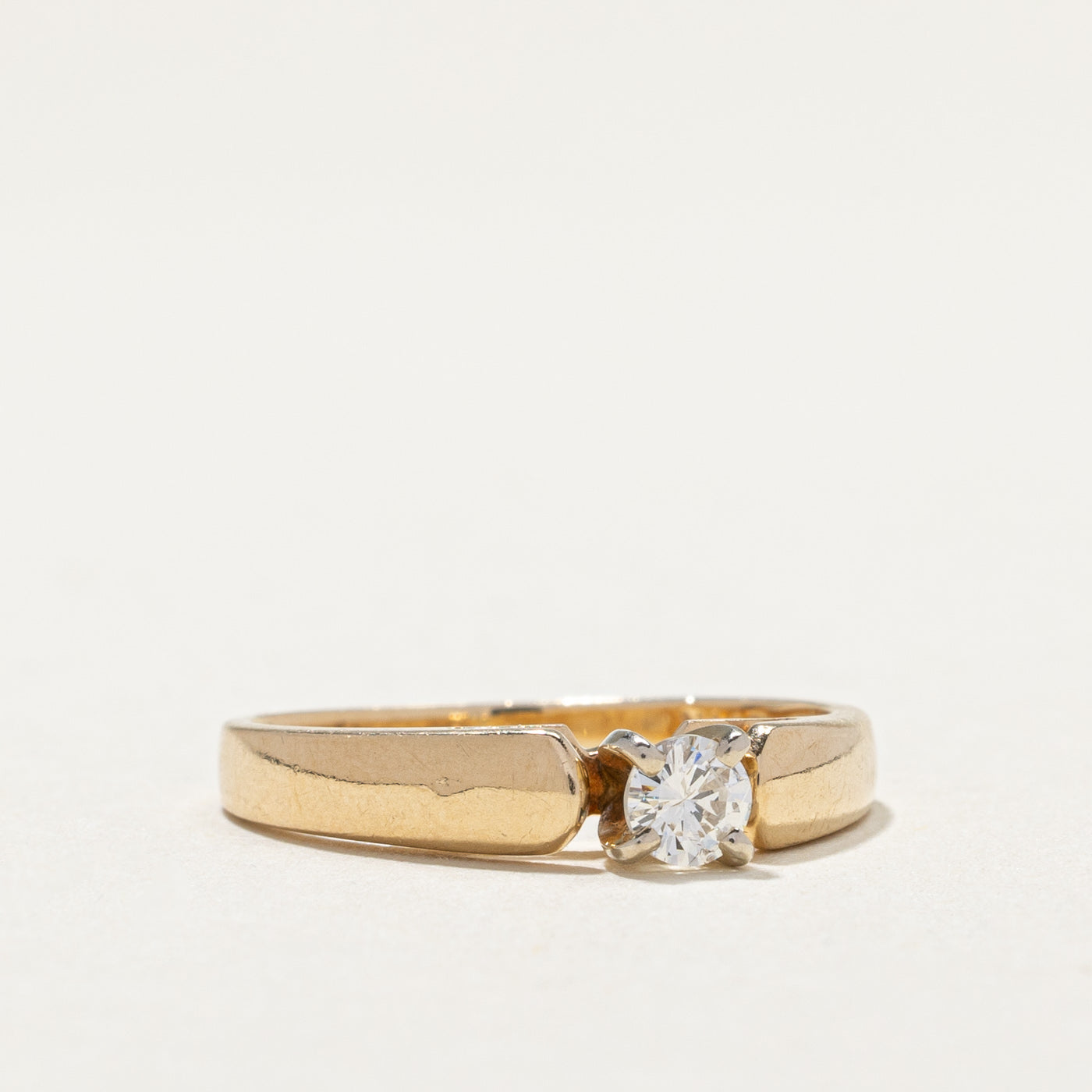 14k Solitaire Diamond Ring | 0.18ct | SZ 6.25 |