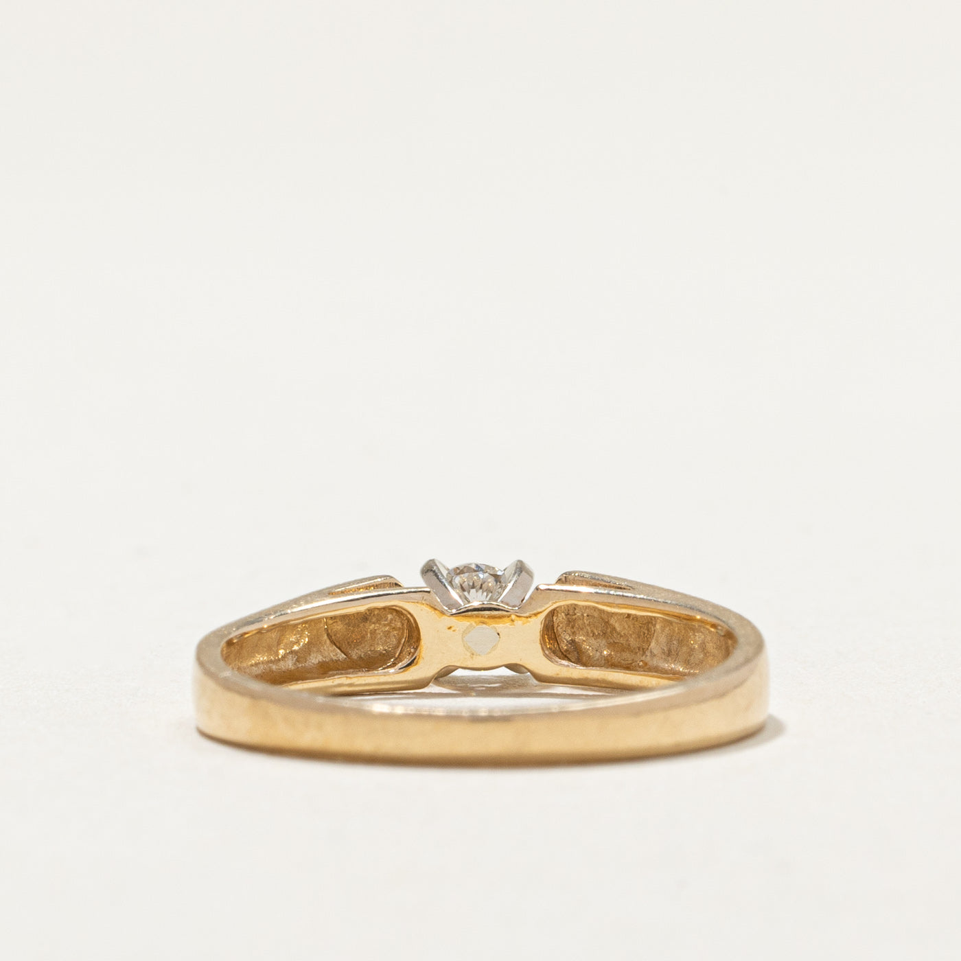 14k Solitaire Diamond Ring | 0.18ct | SZ 6.25 |