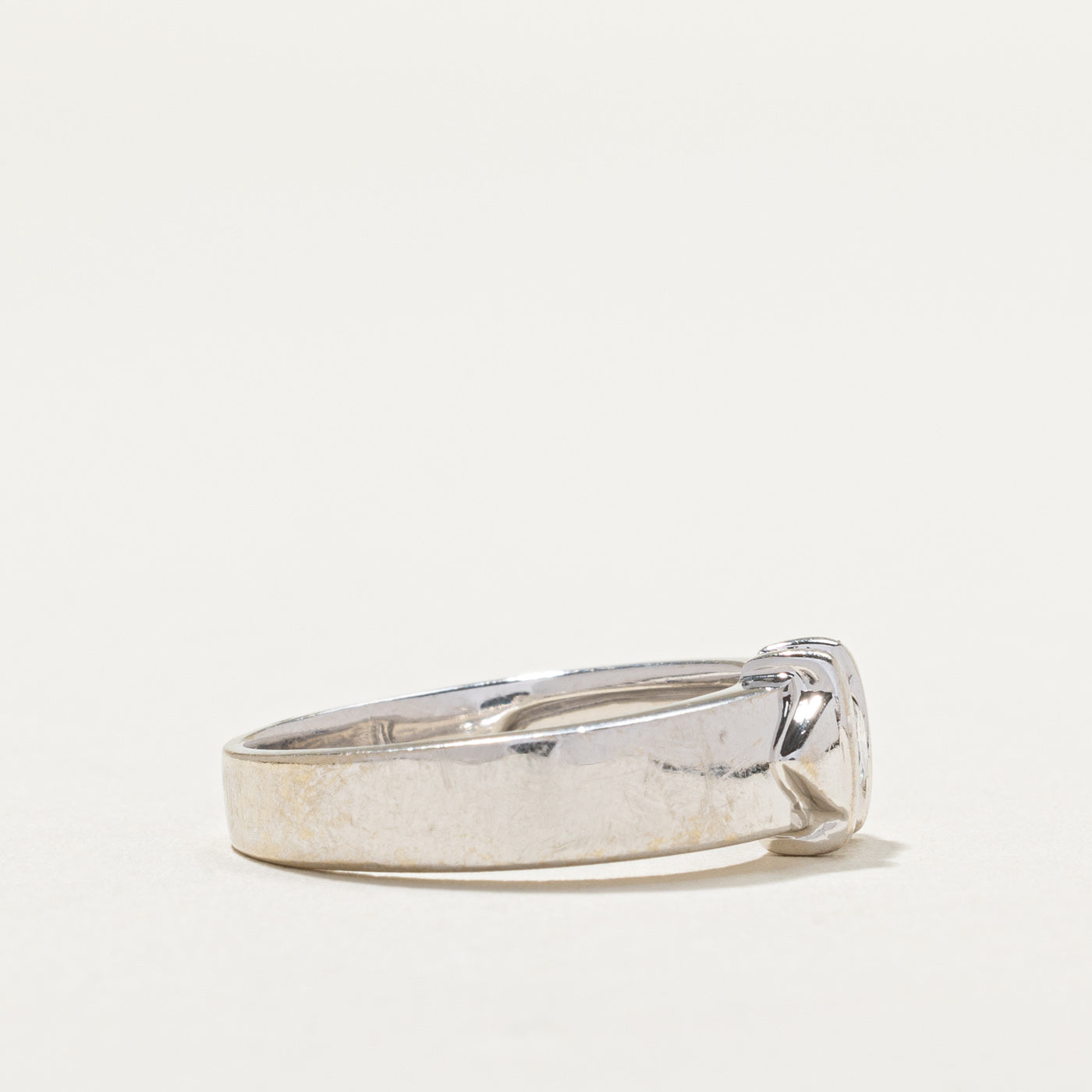 18k White Gold Tension Set Diamond Ring | 0.13ct | SZ 6.25 |