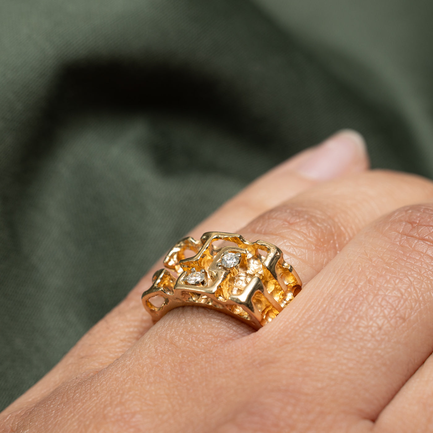 Diamond Abstract Ring | 0.12ctw | SZ 6.5 |