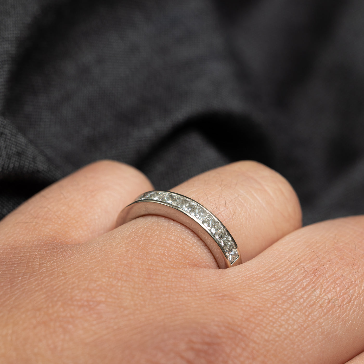 Princess Cut Semi Eternity Diamond Ring | 1.10ctw | SZ 6.25 |
