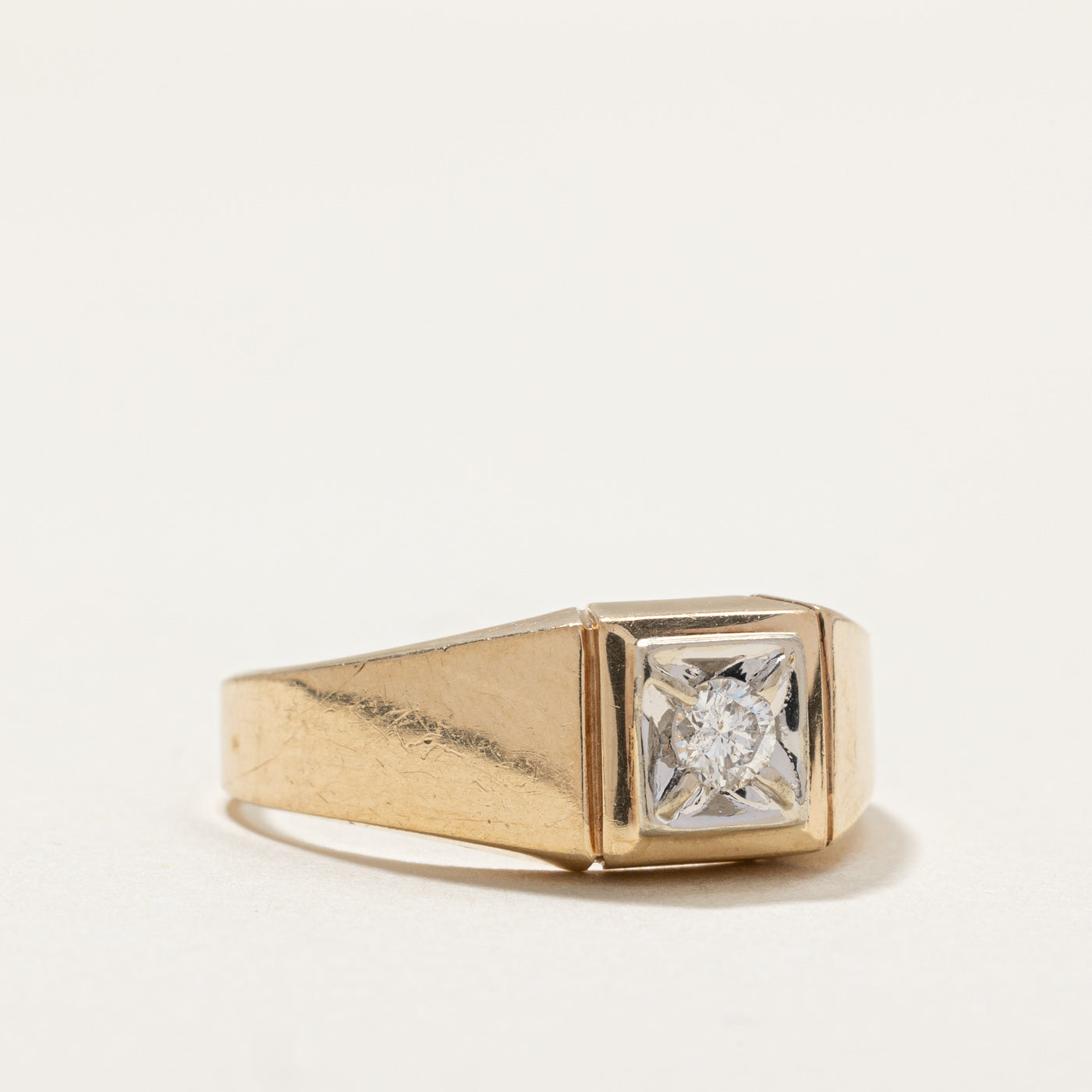 Single Stone Diamond Ring | 0.17ct | SZ 10.75