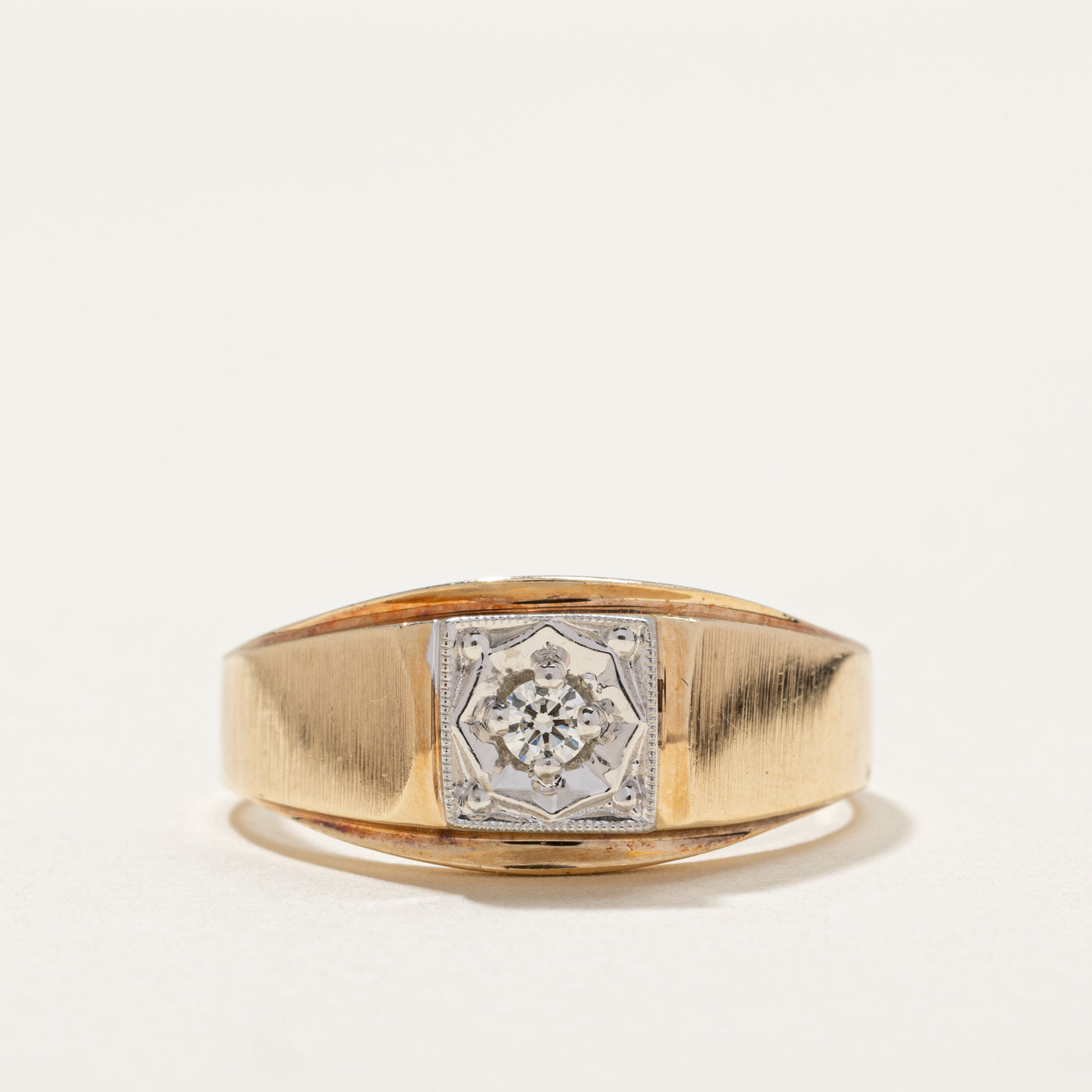 Single Stone Diamond Ring | 0.10ct | SZ 11