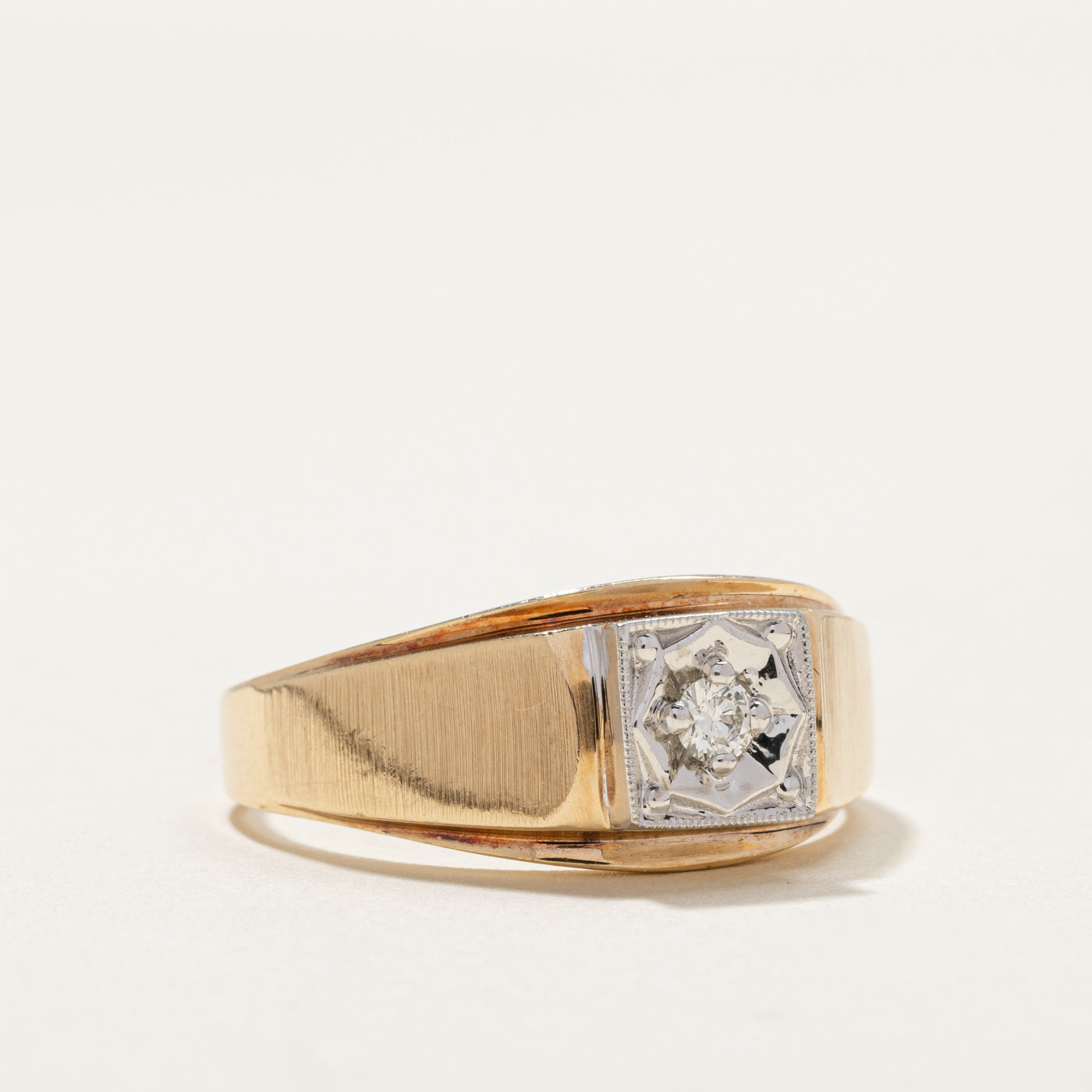 Single Stone Diamond Ring | 0.10ct | SZ 11