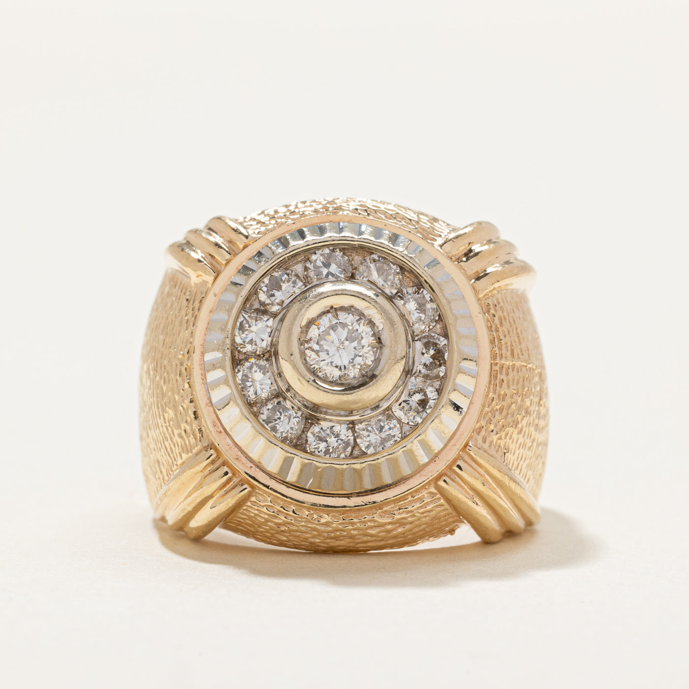 Diamond Halo Cocktail Ring | 0.81ctw | SZ 9.5
