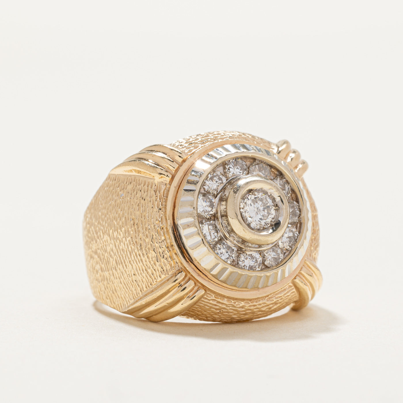 Diamond Halo Cocktail Ring | 0.81ctw | SZ 9.5