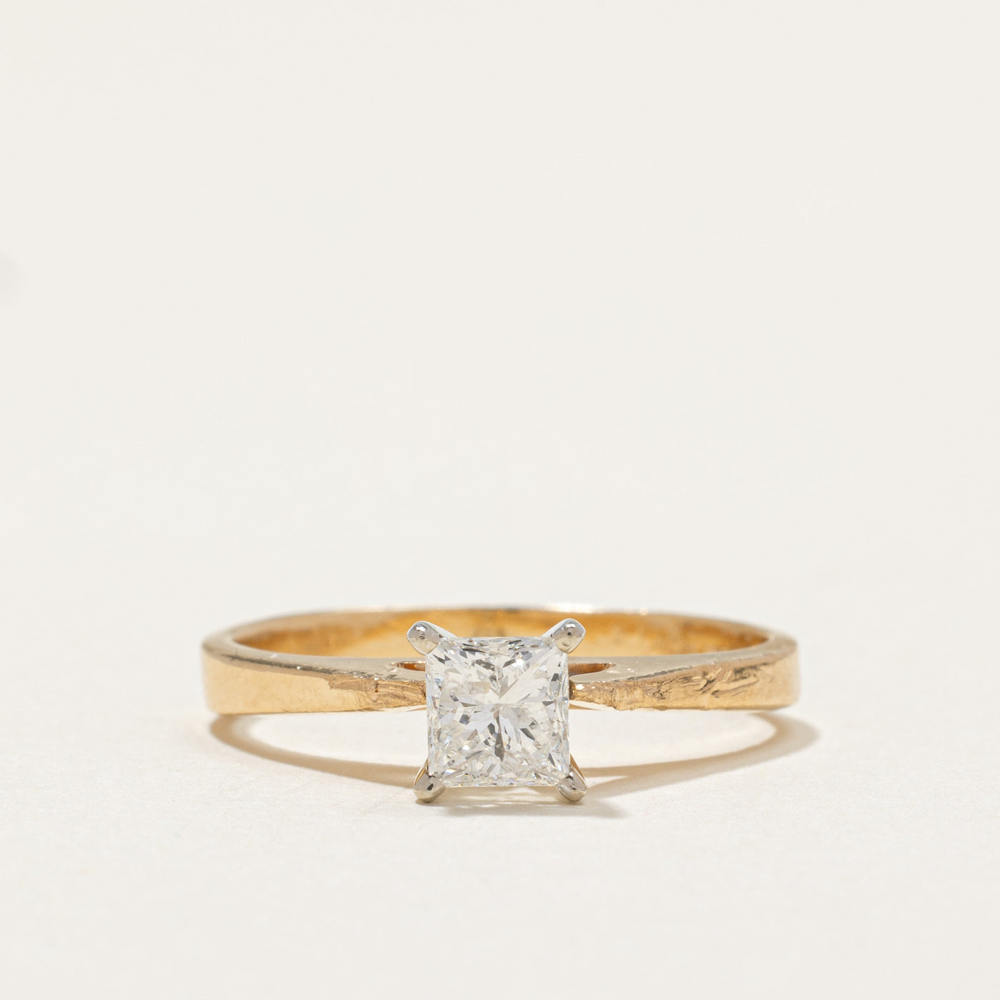Princess Cut Diamond Engagement Ring | 0.52ct | SZ 4.5