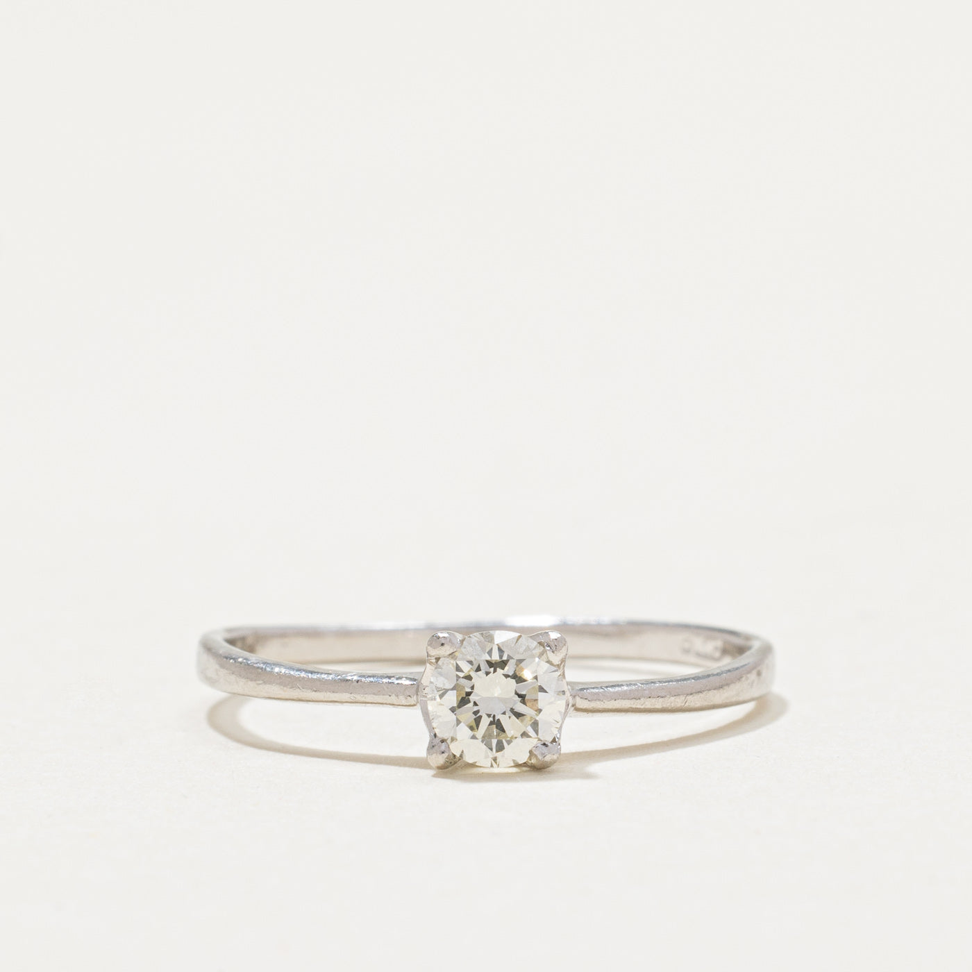 Platinum Solitaire Diamond Engagement Ring | 0.28ct | SZ 5.75