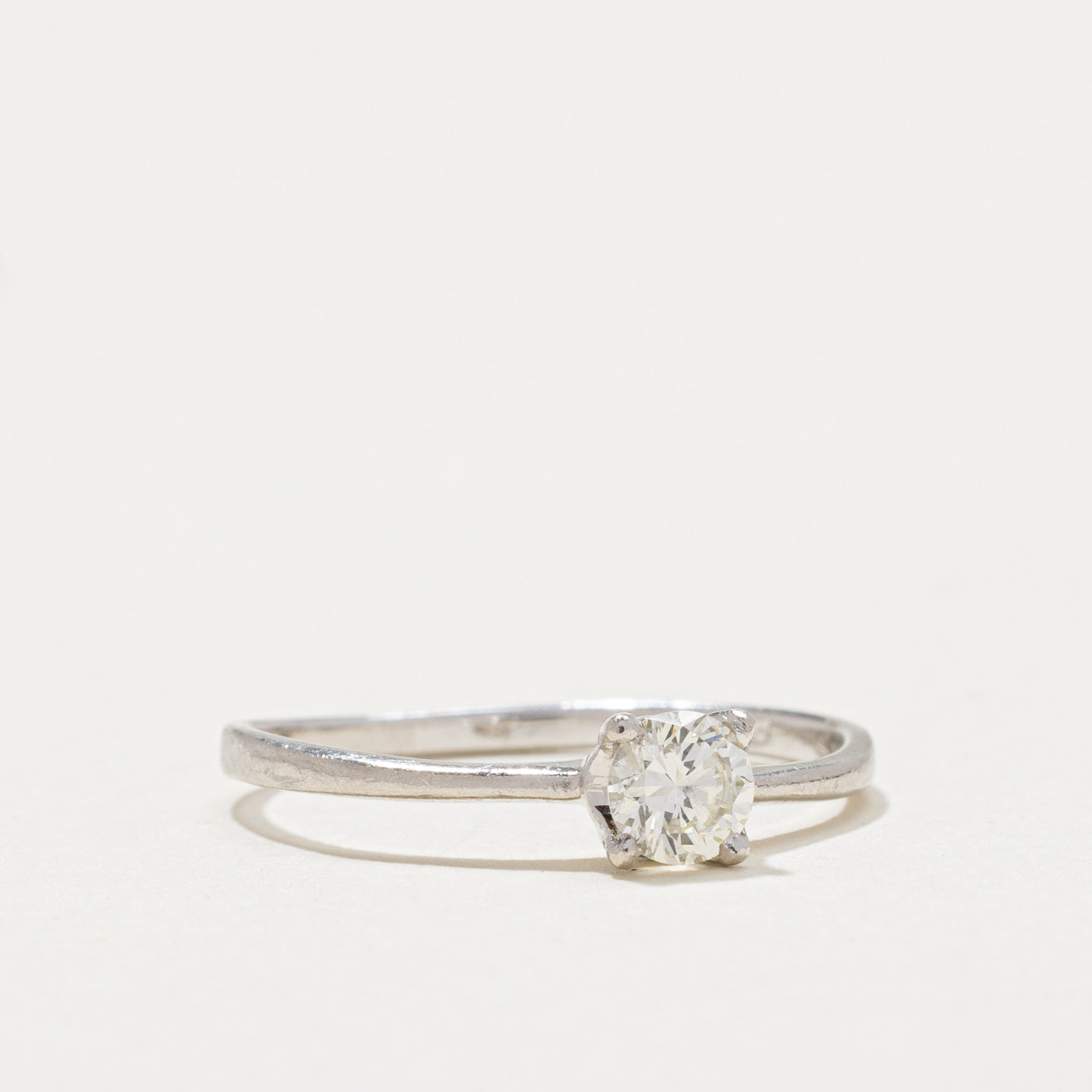 Platinum Solitaire Diamond Engagement Ring | 0.28ct | SZ 5.75