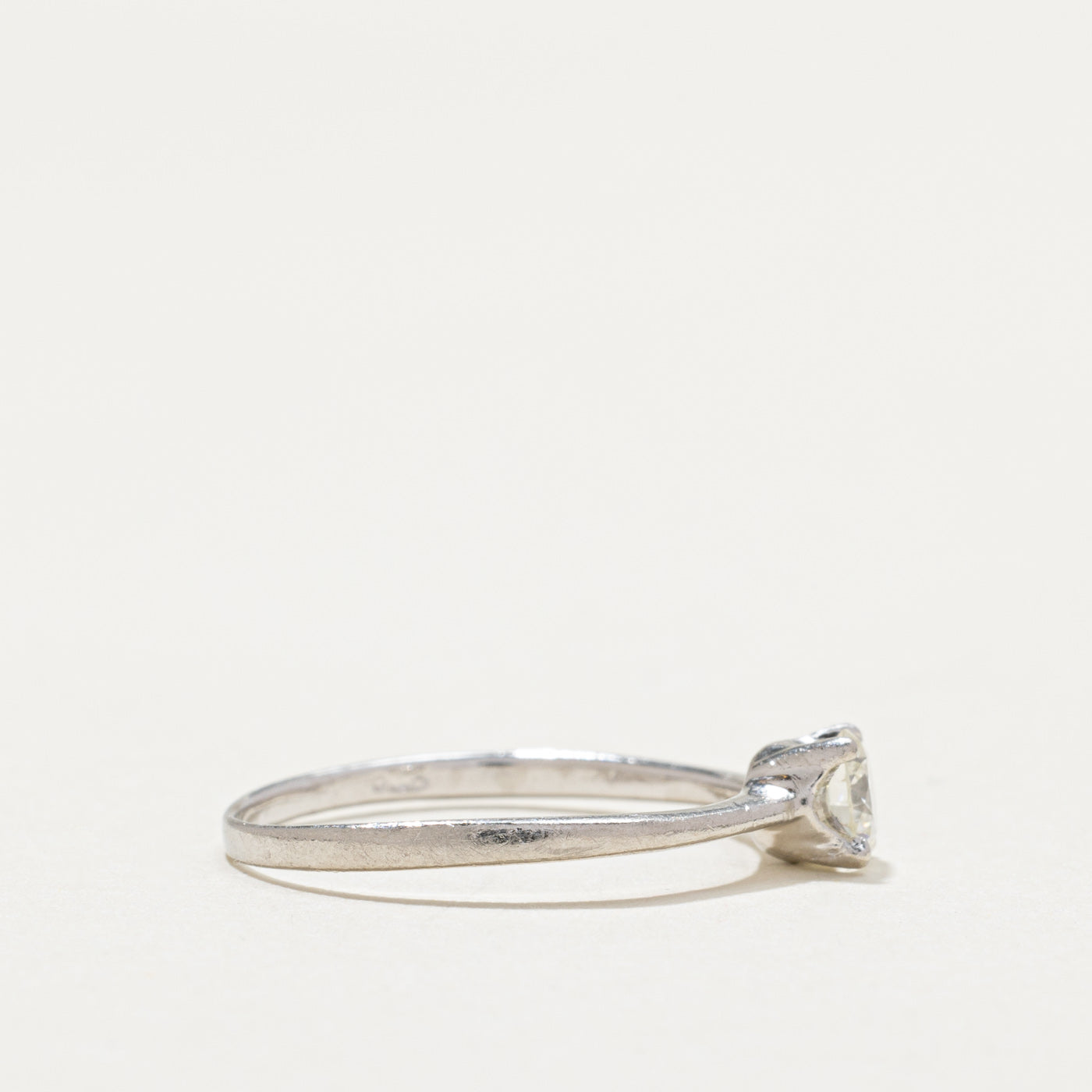 Platinum Solitaire Diamond Engagement Ring | 0.28ct | SZ 5.75