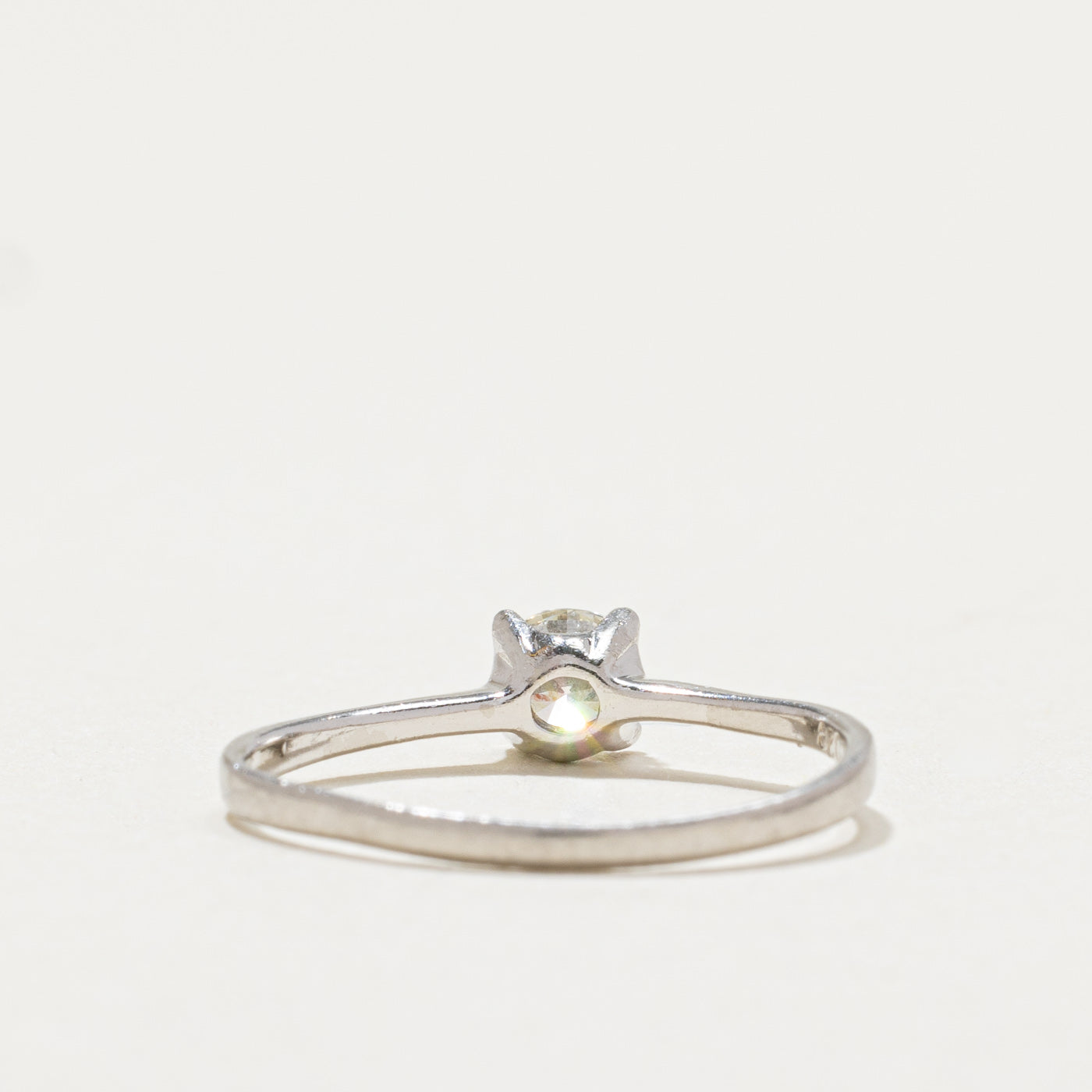 Platinum Solitaire Diamond Engagement Ring | 0.28ct | SZ 5.75