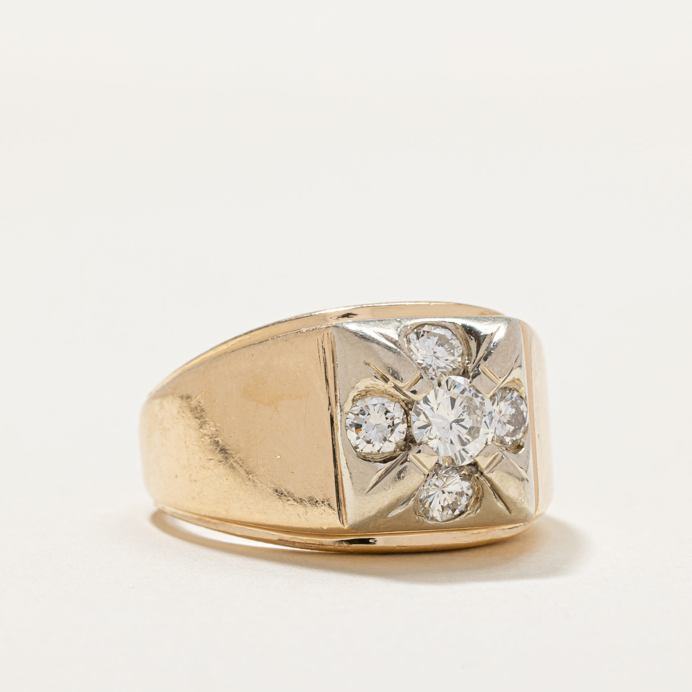 Diamond Cluster Statement Ring | 1.36ctw | SZ 12.25