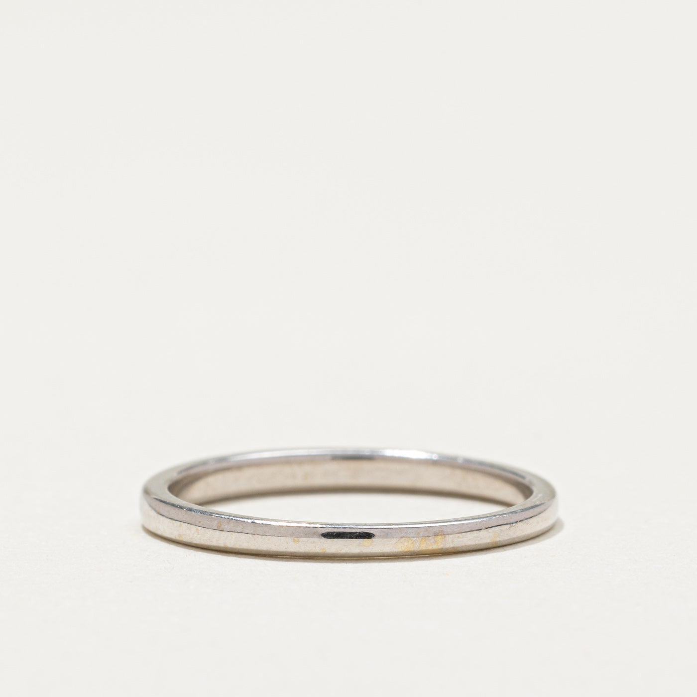 18 White Gold Wedding Band | 2.00mm | SZ 6